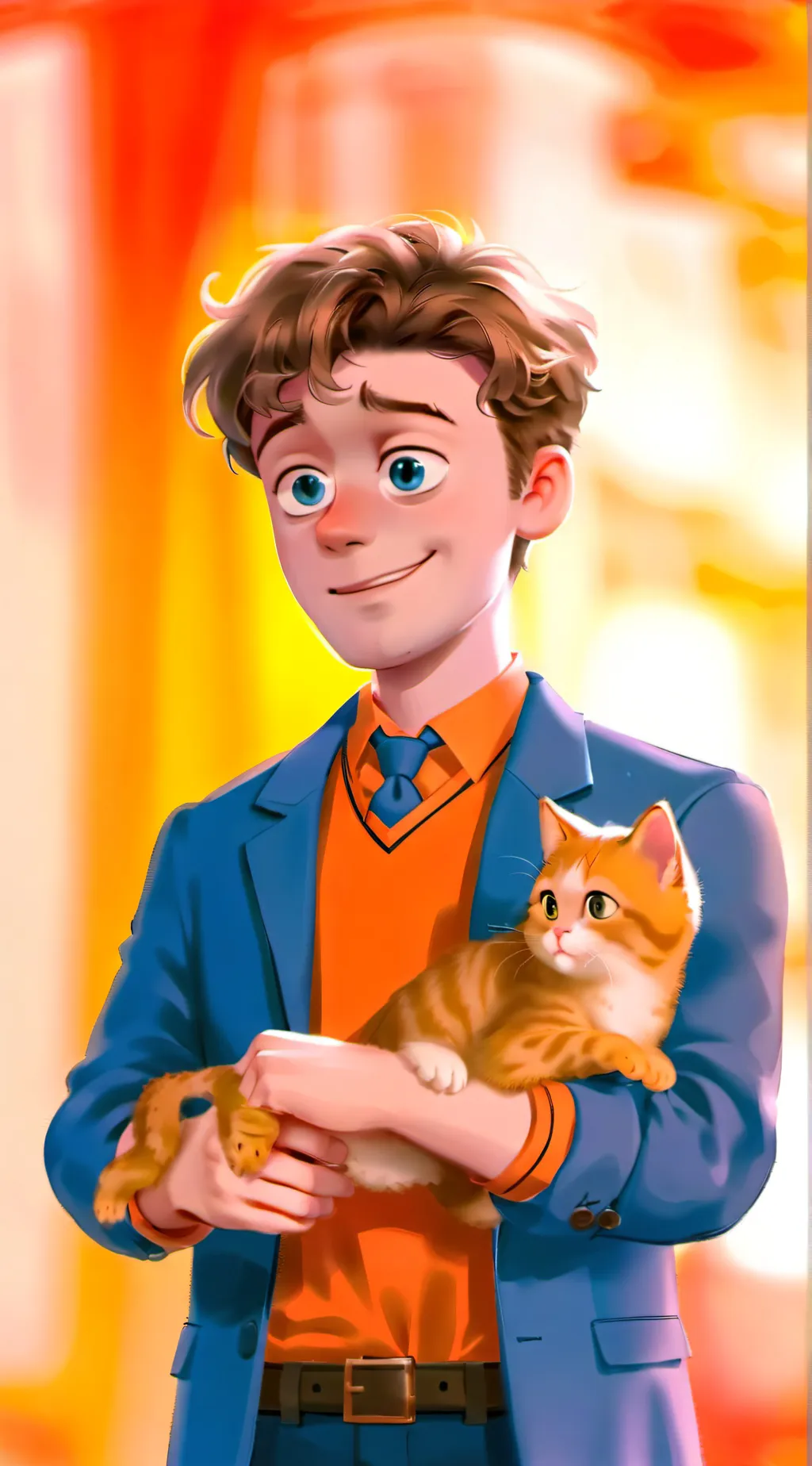 ai character: Love test background