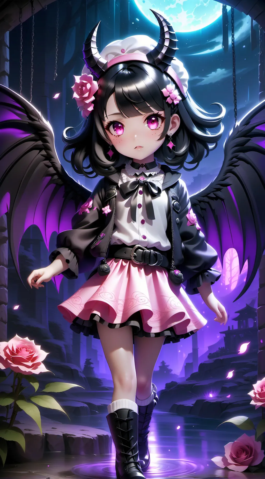 ai character: Luna background