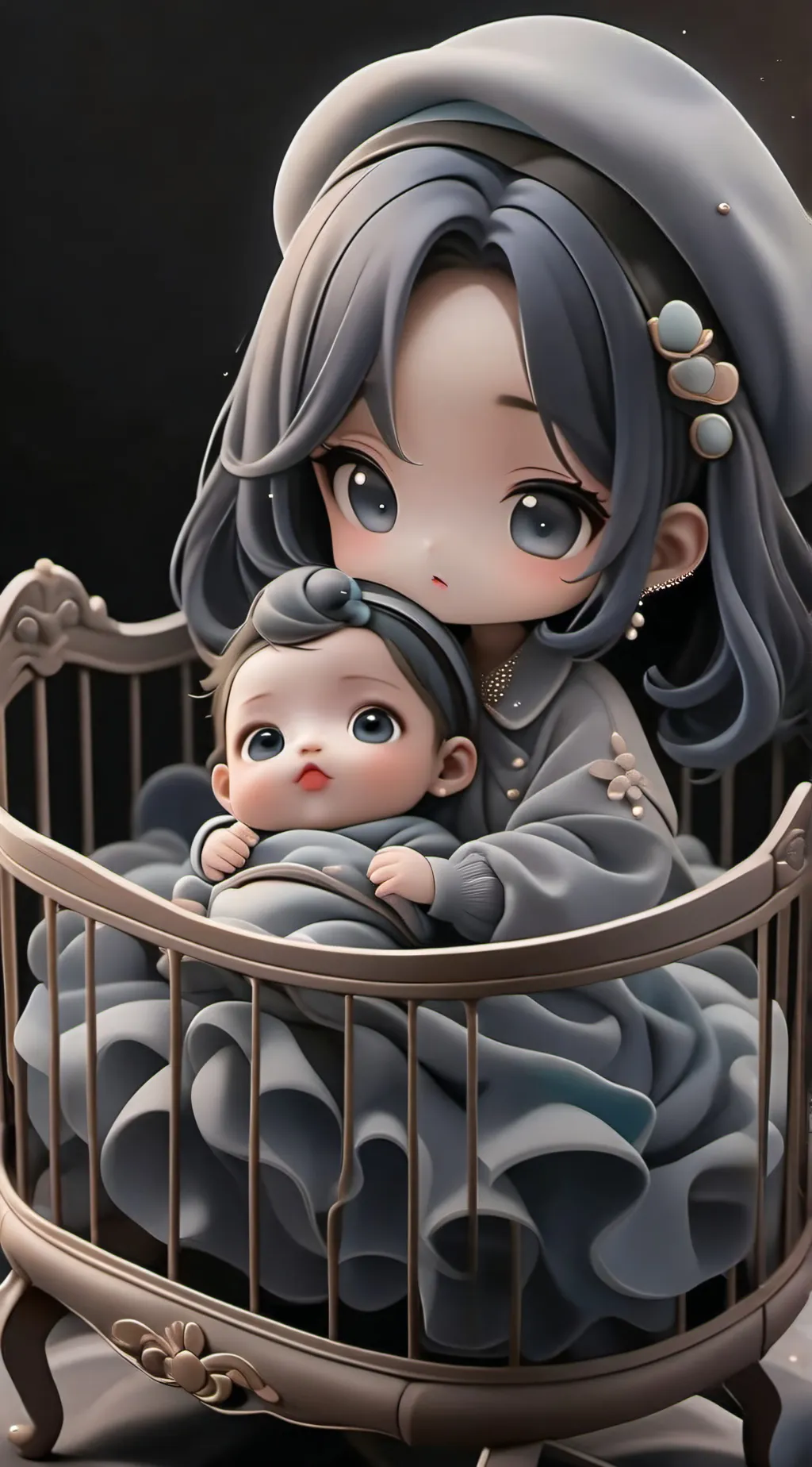ai character: bb lily & todd Ivy background