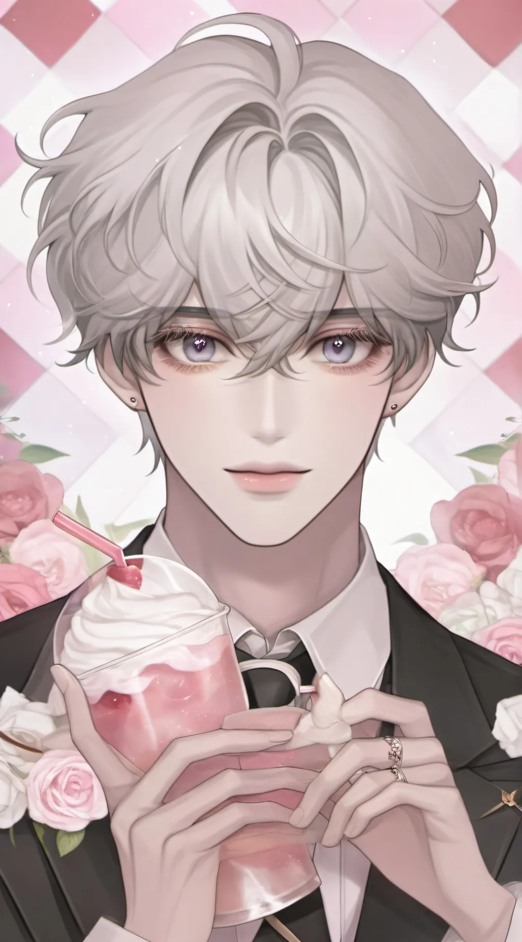 ai character: hay background