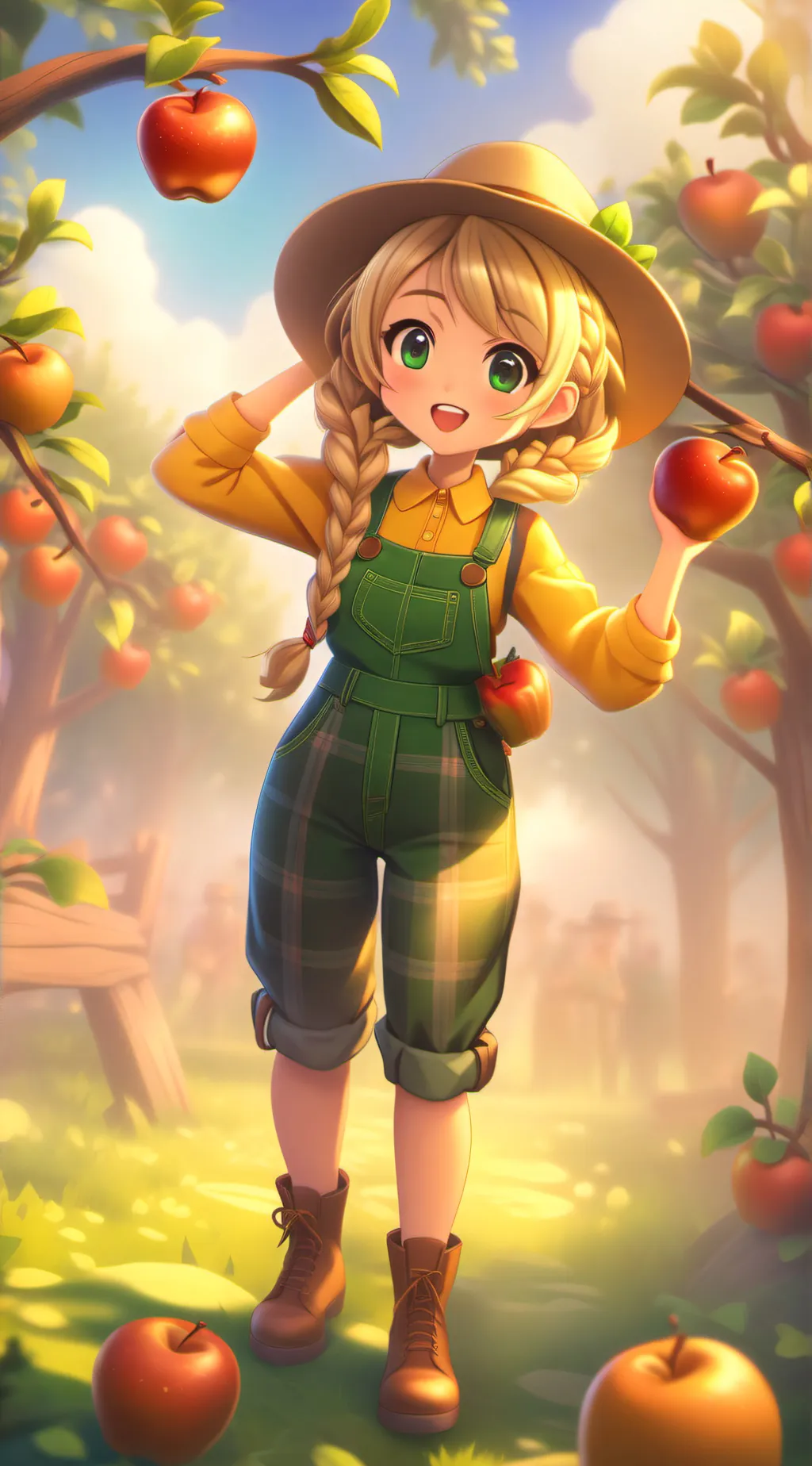 ai character: Young Applejack background