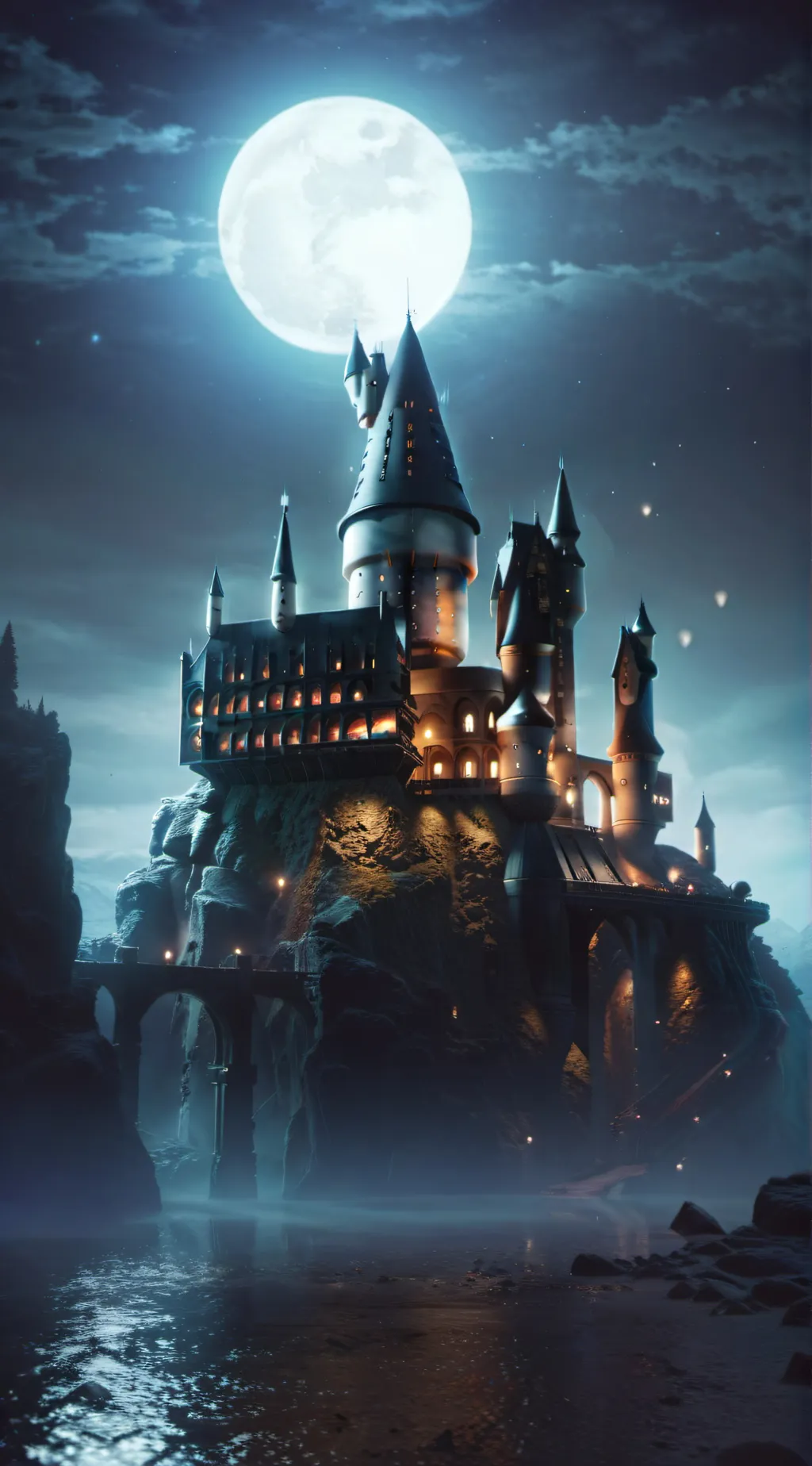 ai character: Hogwarts background