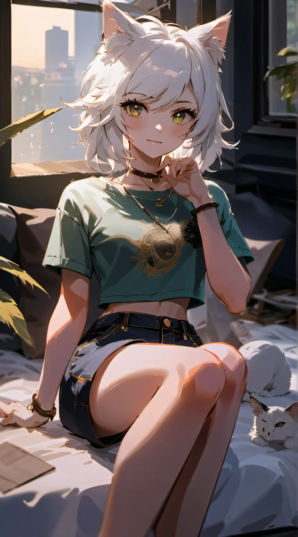 ai character: Luna background