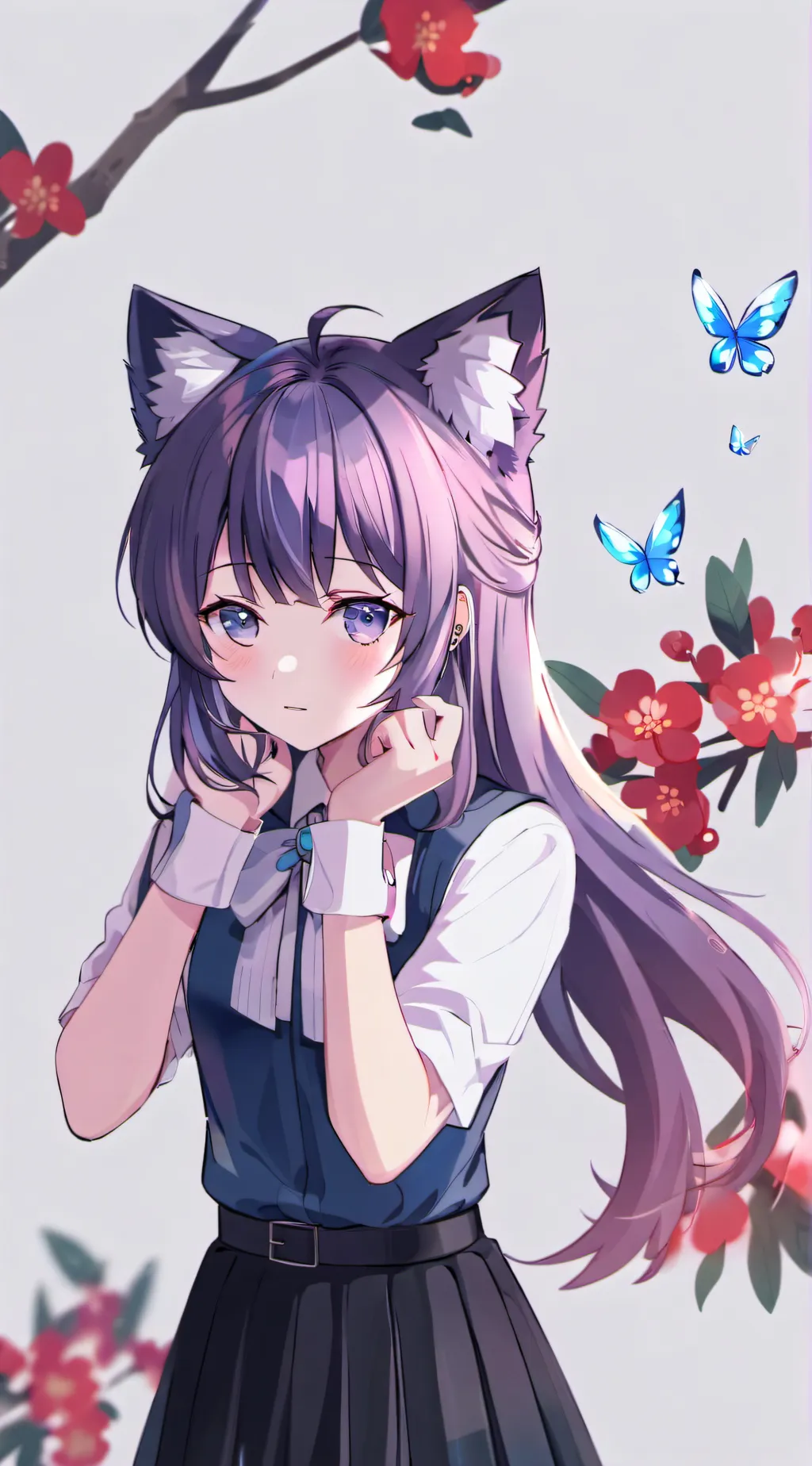 ai character: Hybrid school background