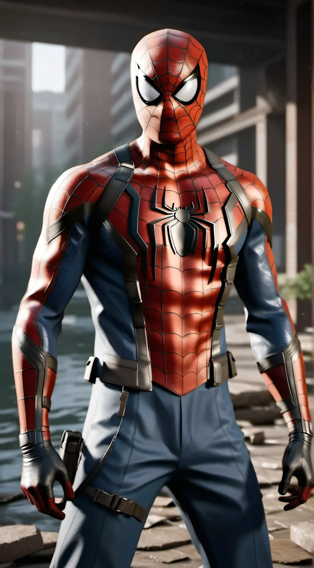 ai character: Spiderman/Peter background