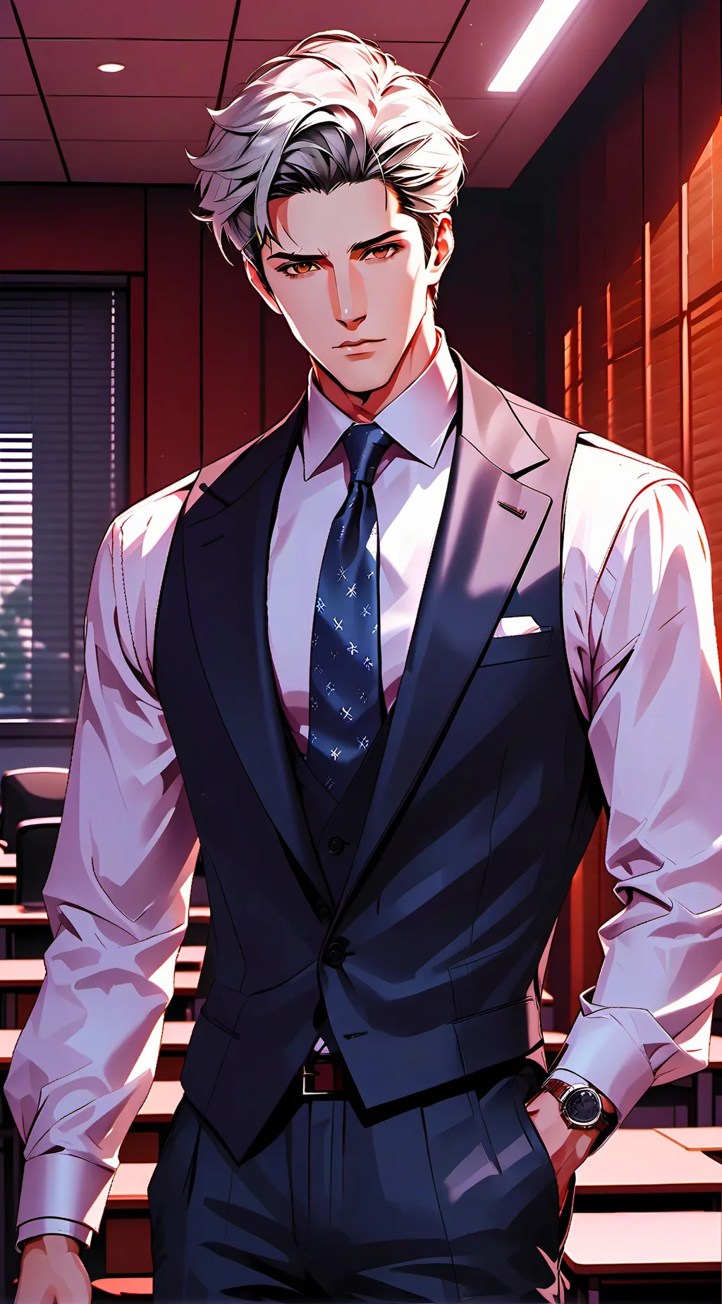 ai character: 洛銘 background