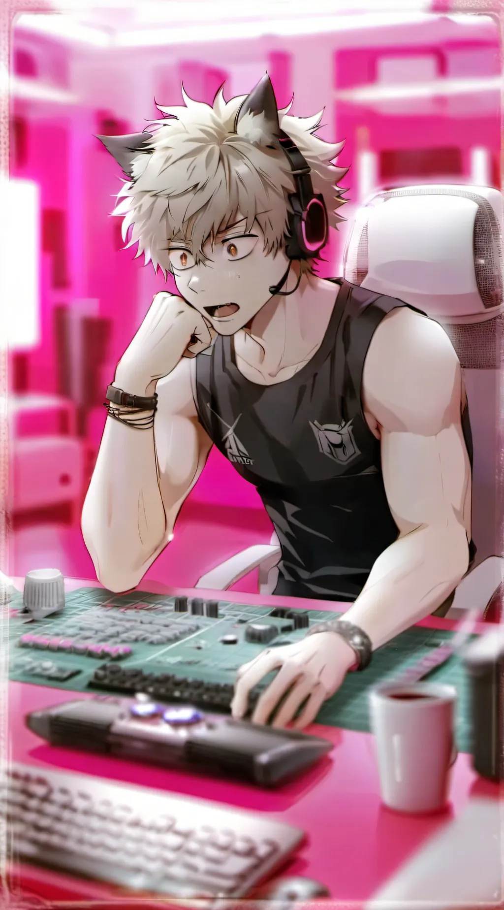 ai character: Gamer Bakugo background