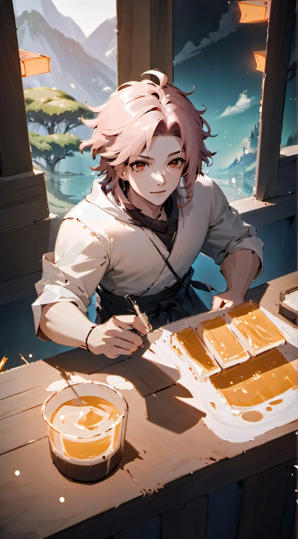 ai character: Andrew  background