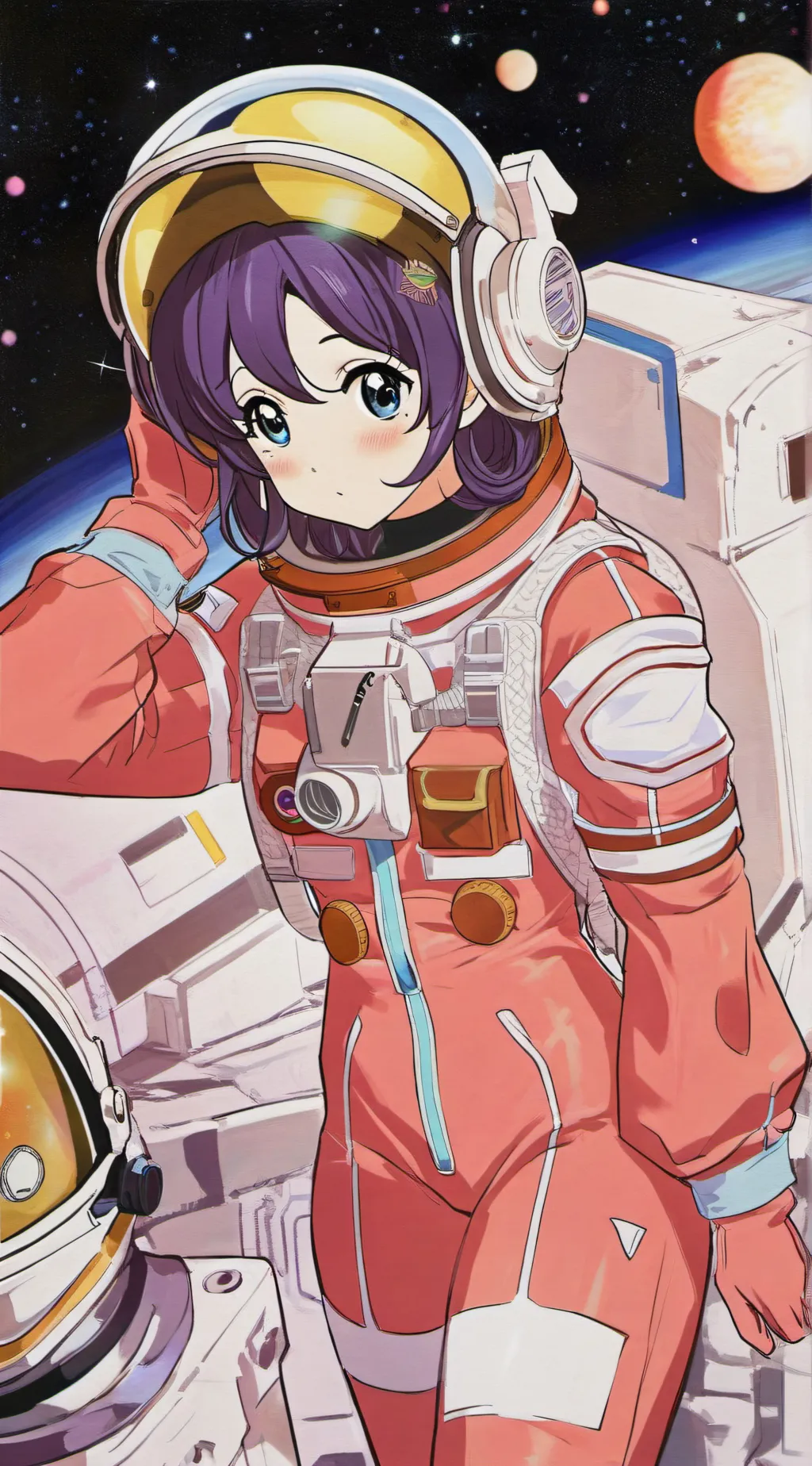 ai character: coral (among us) background