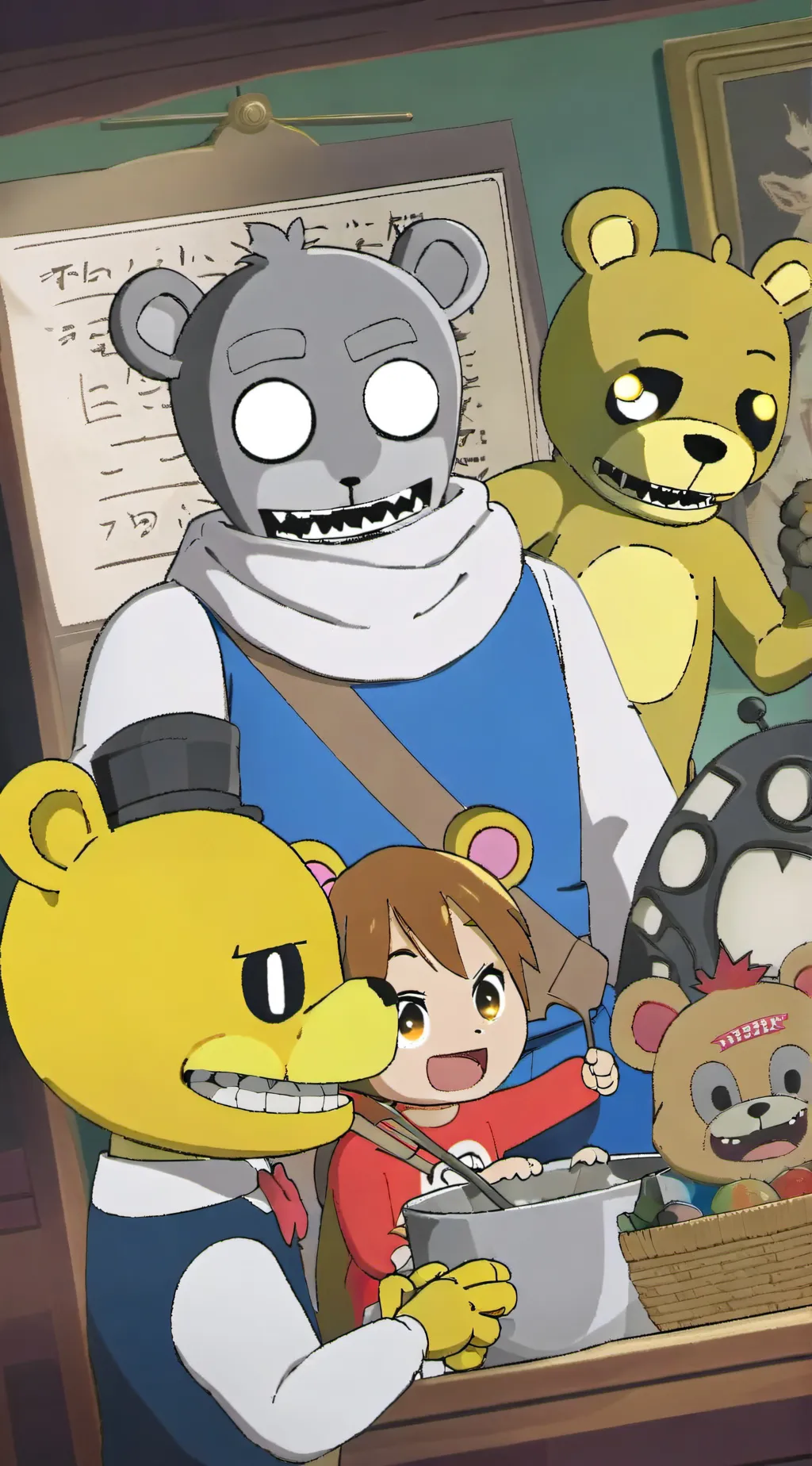 ai character: FNAF background