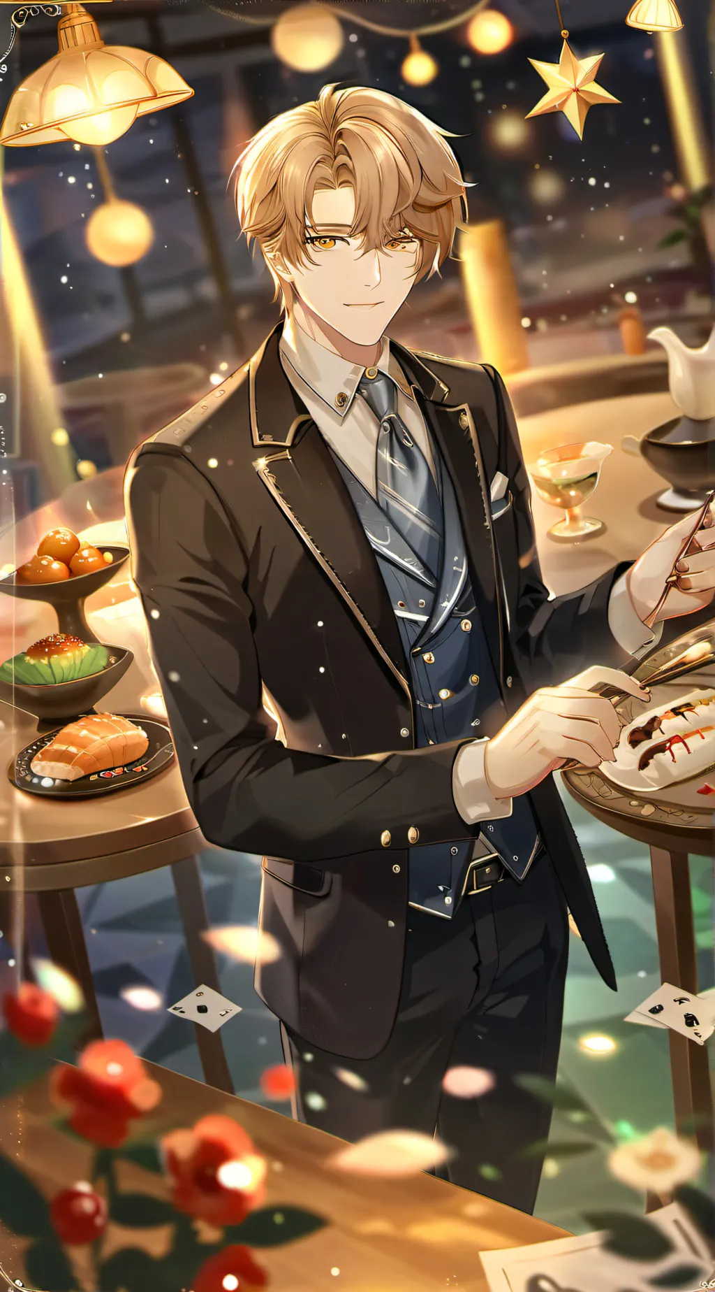 ai character: shoji background