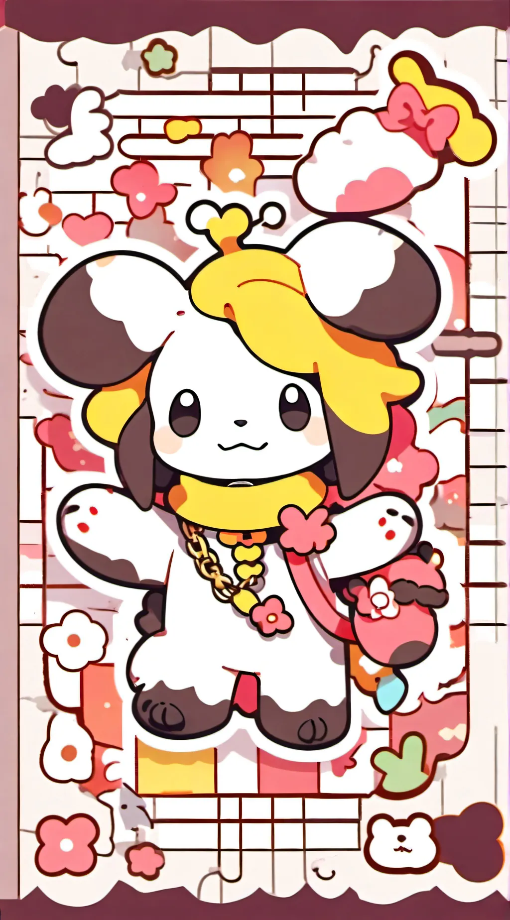 ai character: Pochacco background