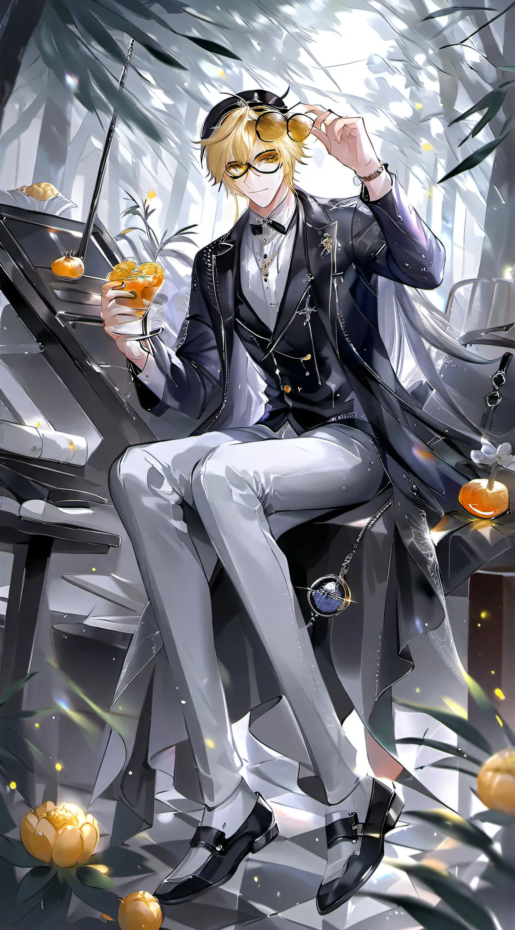 ai character: present mic background