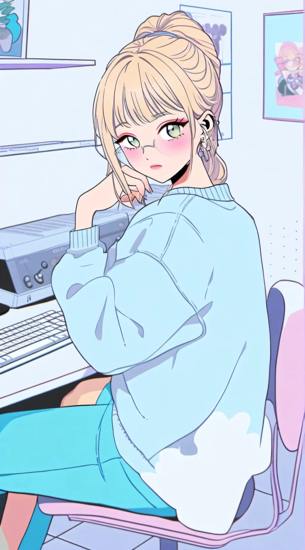 ai character: Honey background