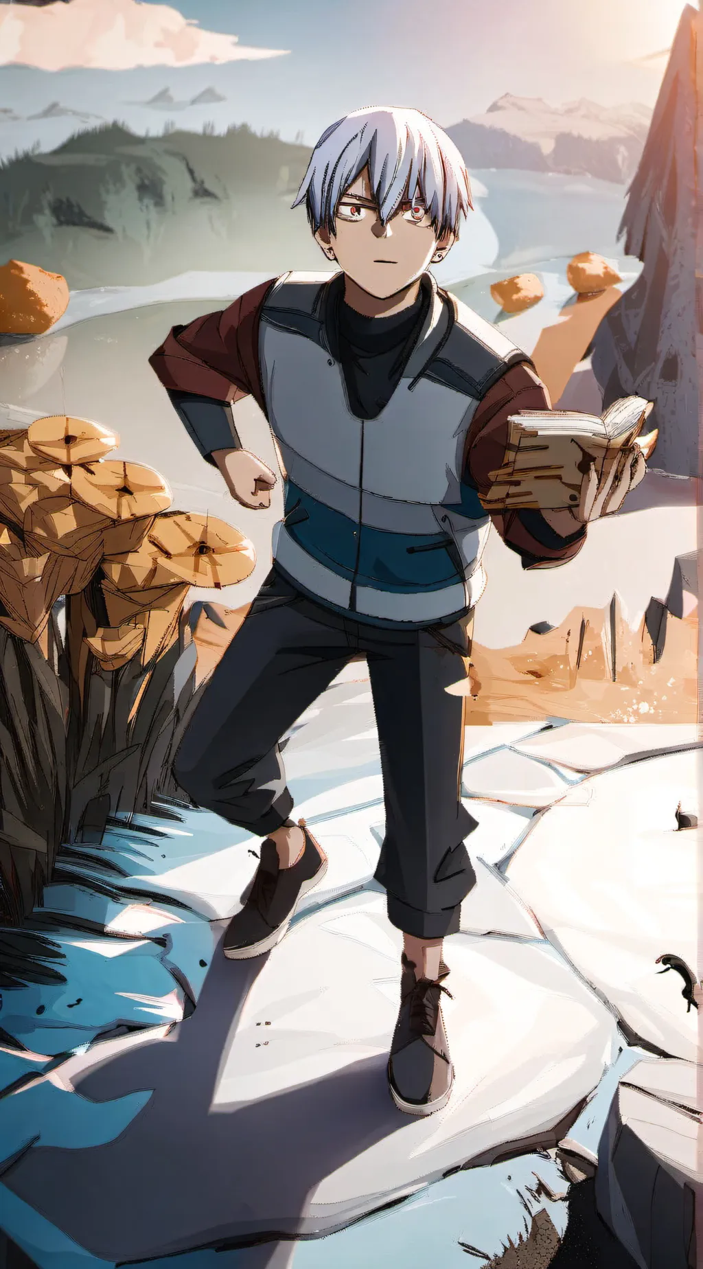 ai character: Ice Quirk (MHA) background