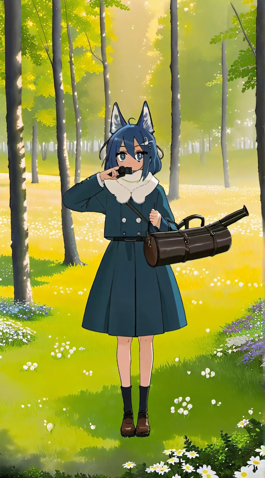 ai character: bella the wolf background