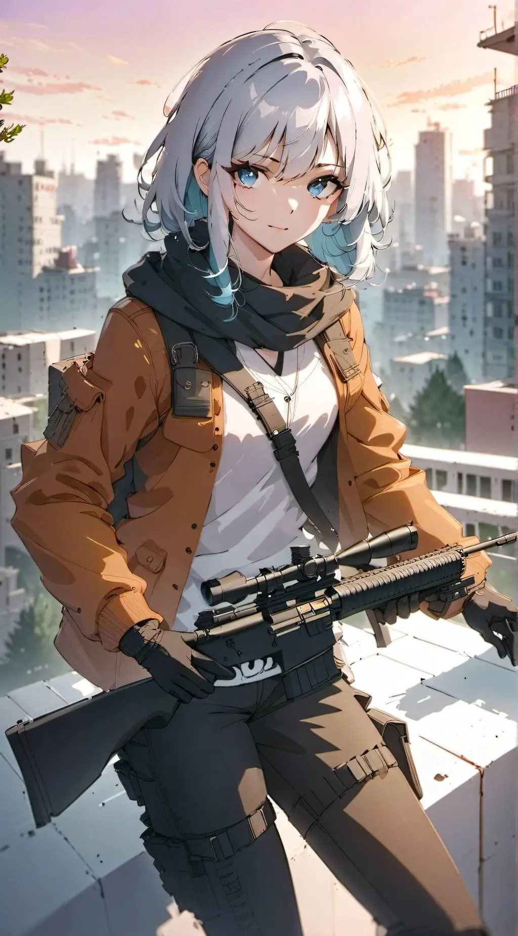 ai character: Winter background