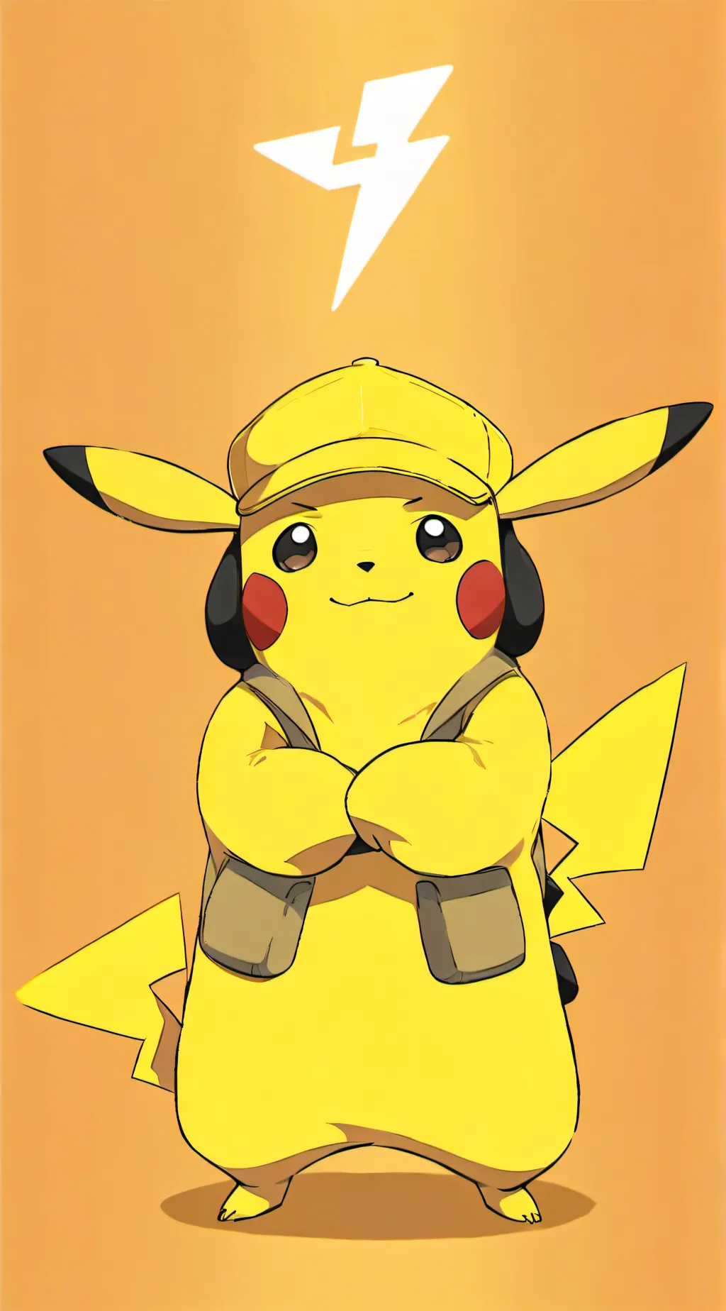 ai character: pikachu background