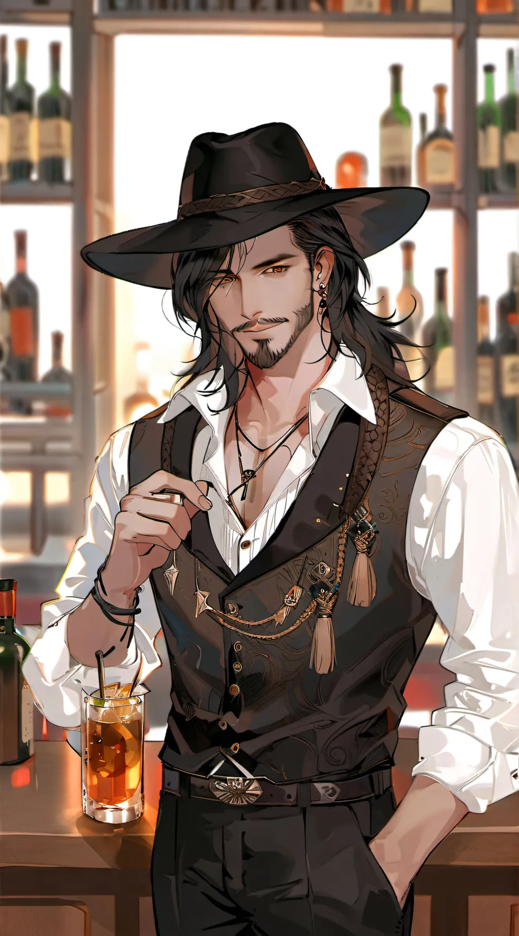 ai character: Wesley cole background