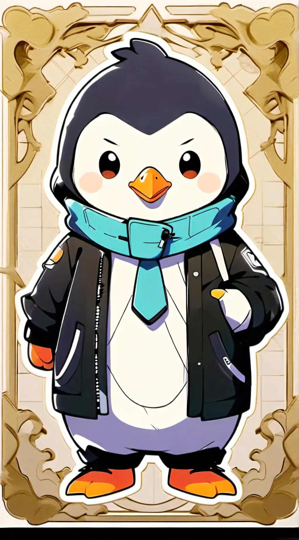 ai character: Waddles background