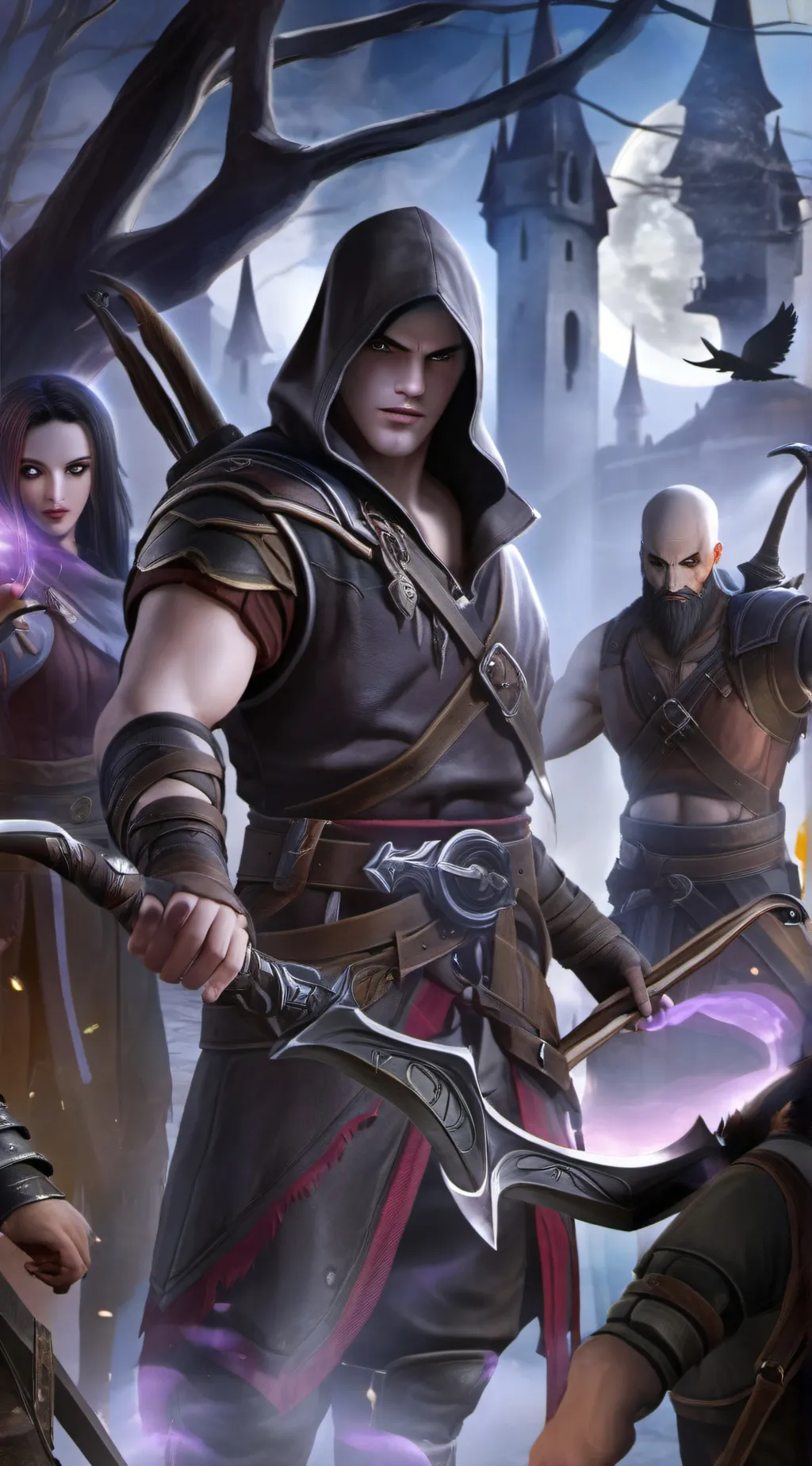 ai character: RPG adventure background