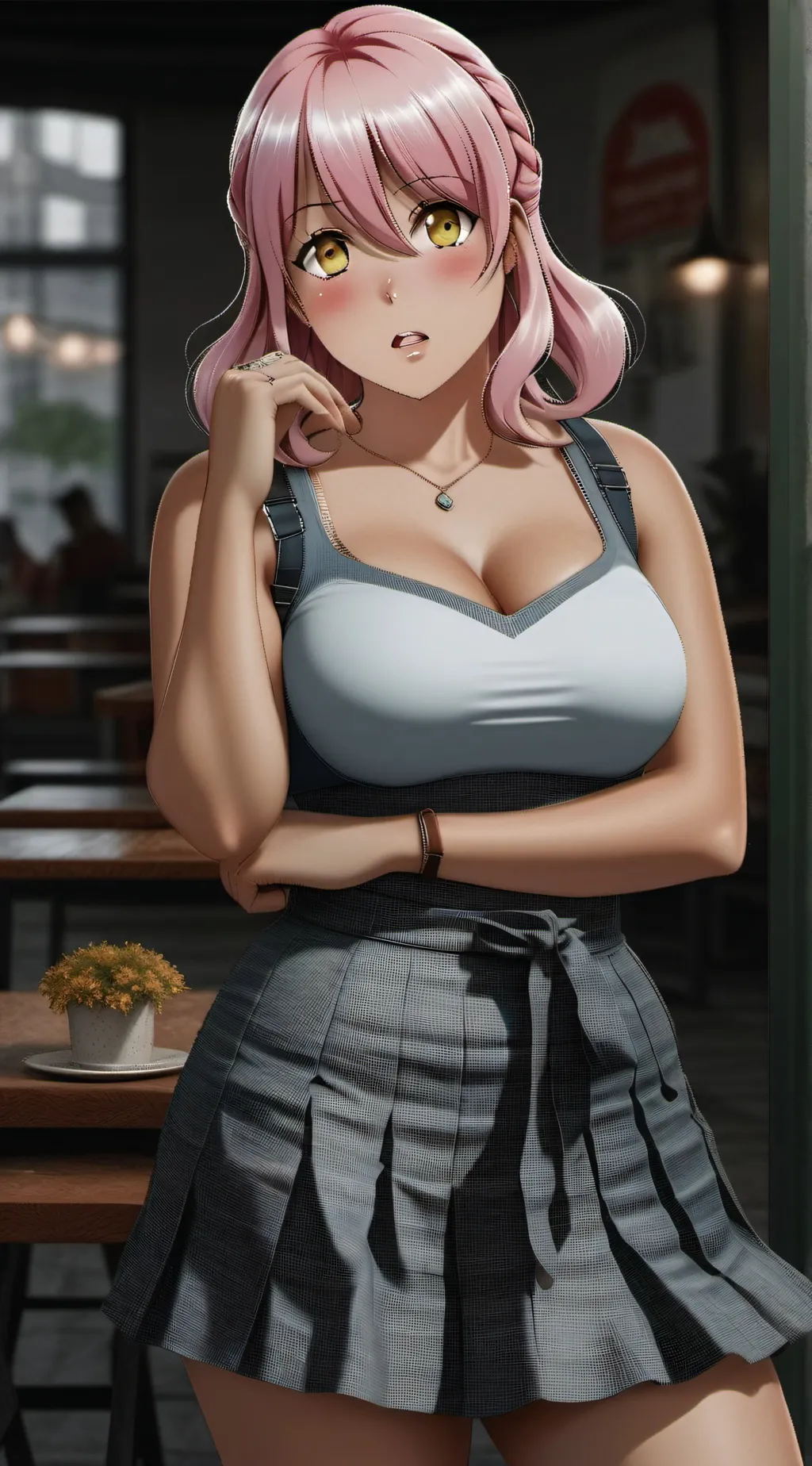 ai character: Class with pick me background