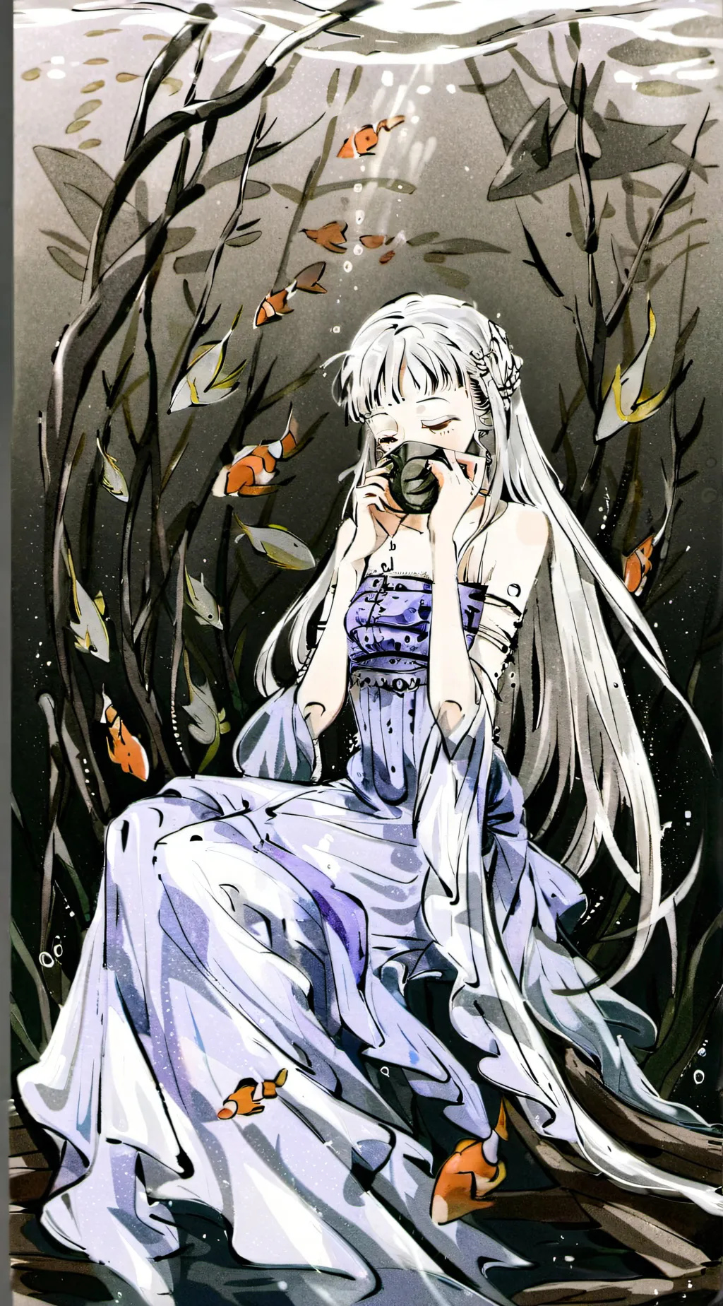 ai character: PFP Drawing background