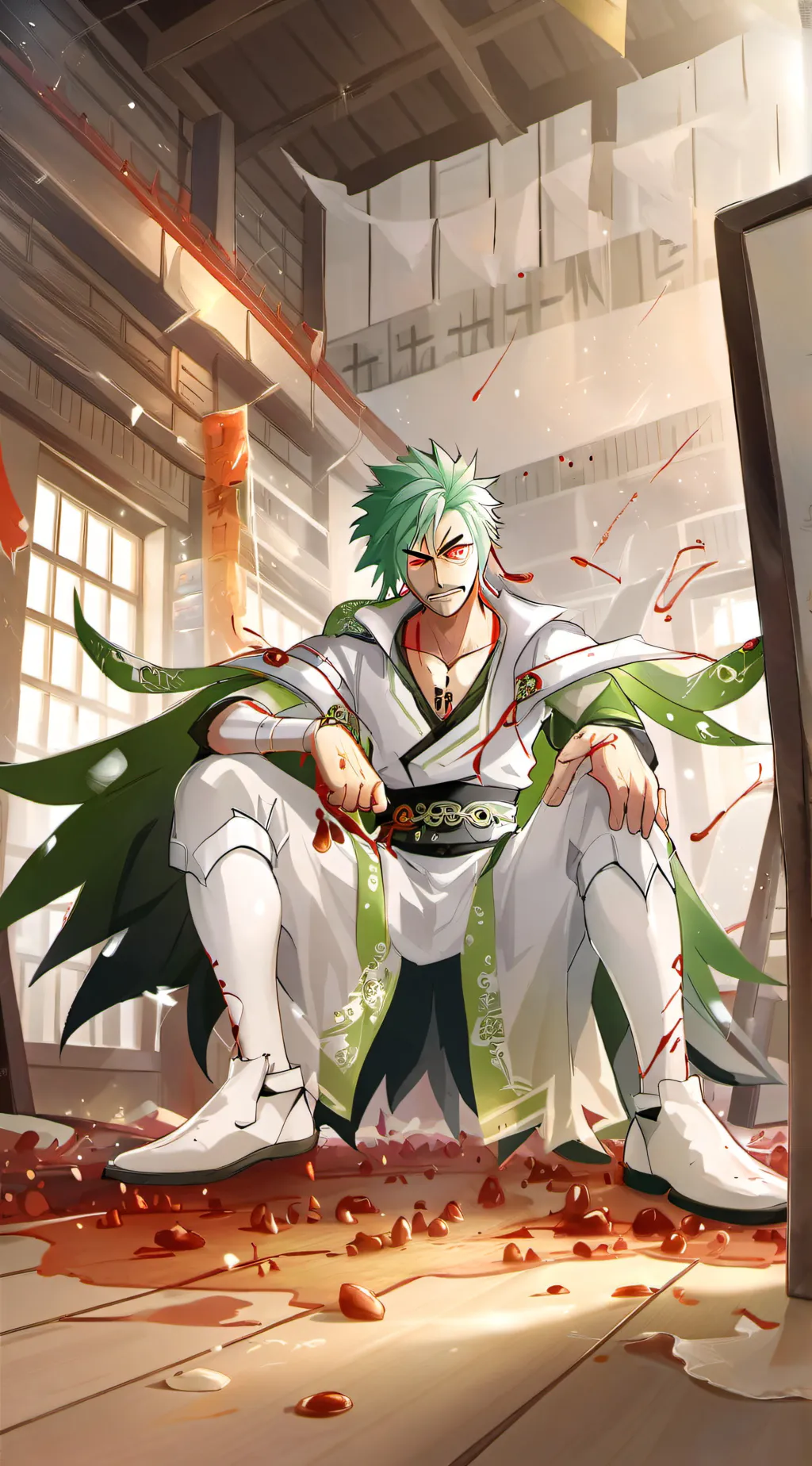 ai character: The stretch Man background