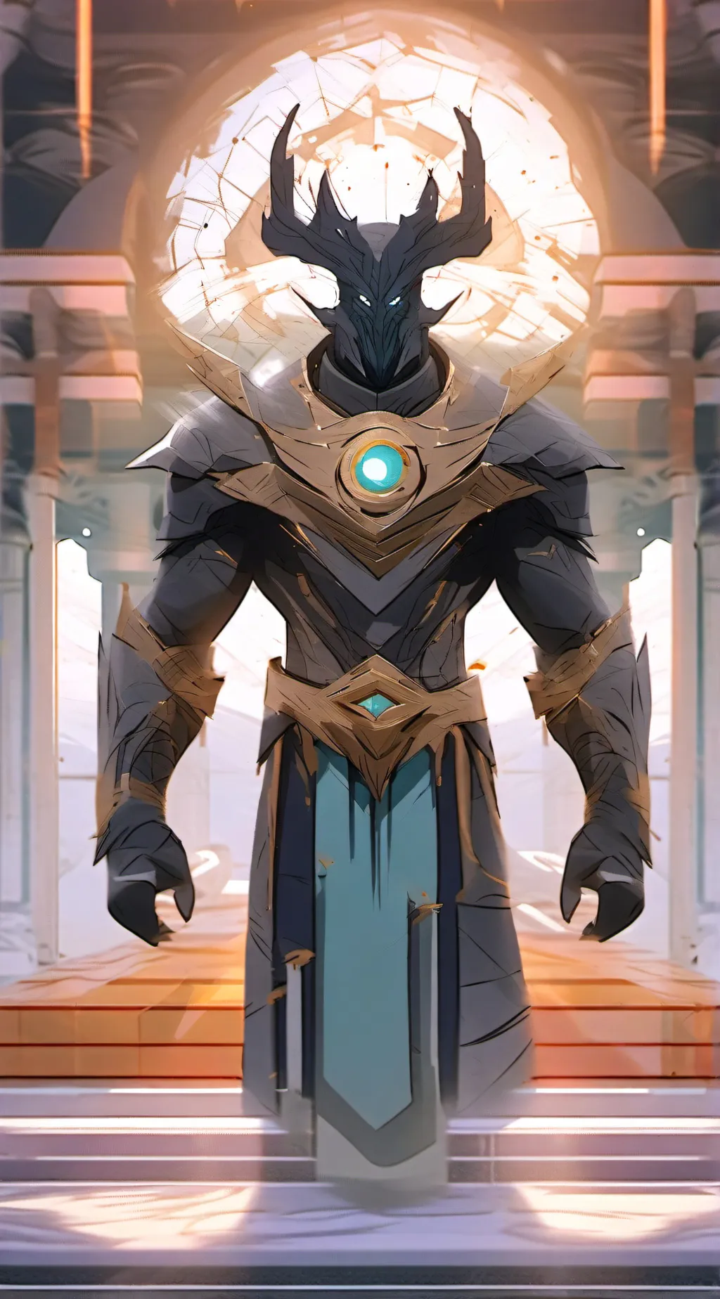 ai character: ender guardian background