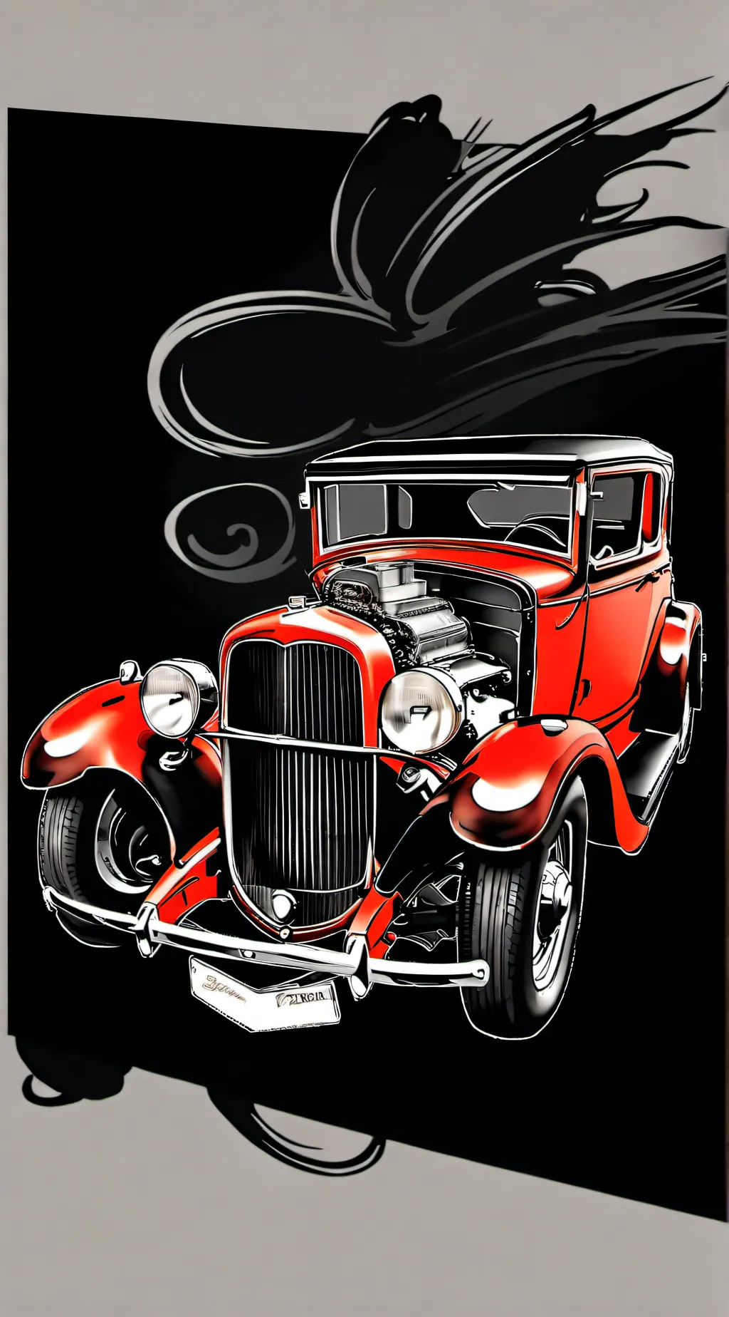 ai character: ratrod shop background