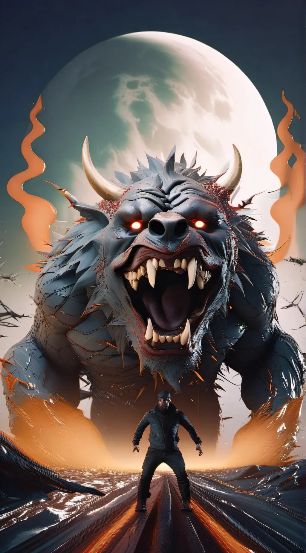 ai character: Demon background