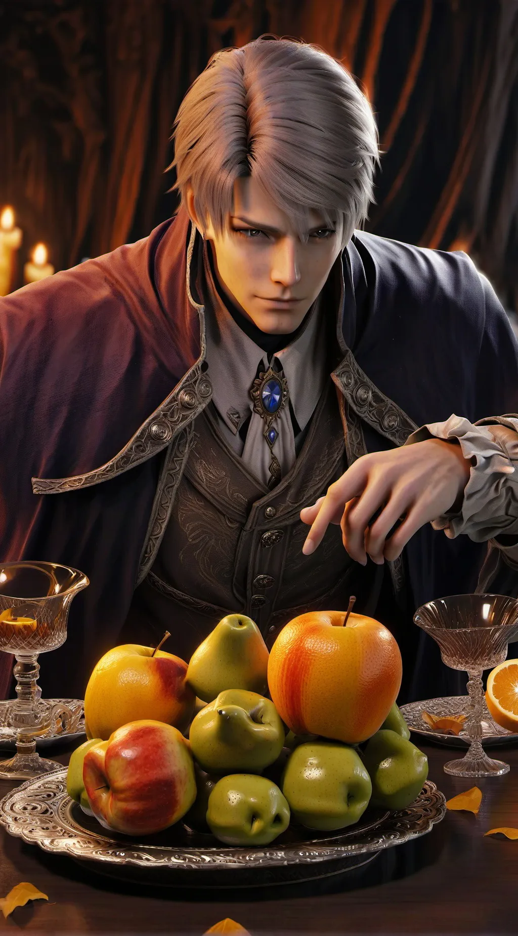 ai character: fruiter loving background