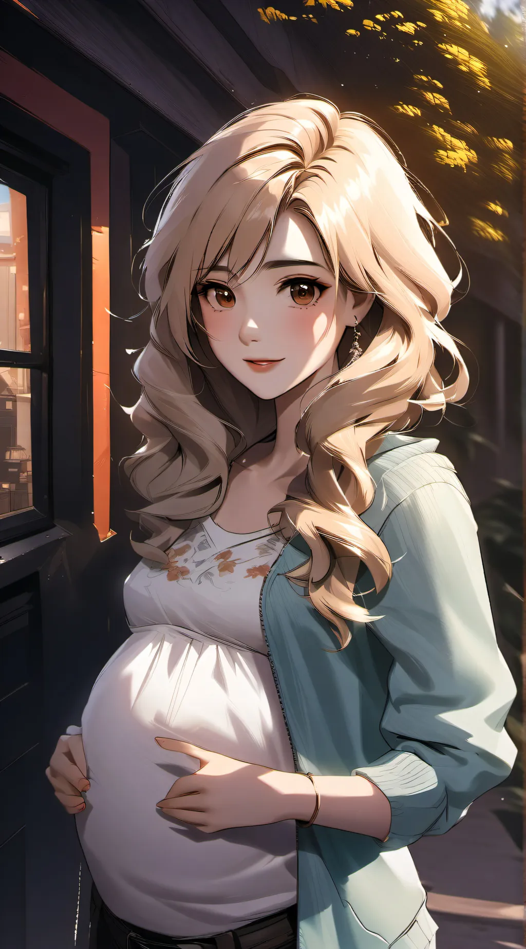 ai character: Blossom background