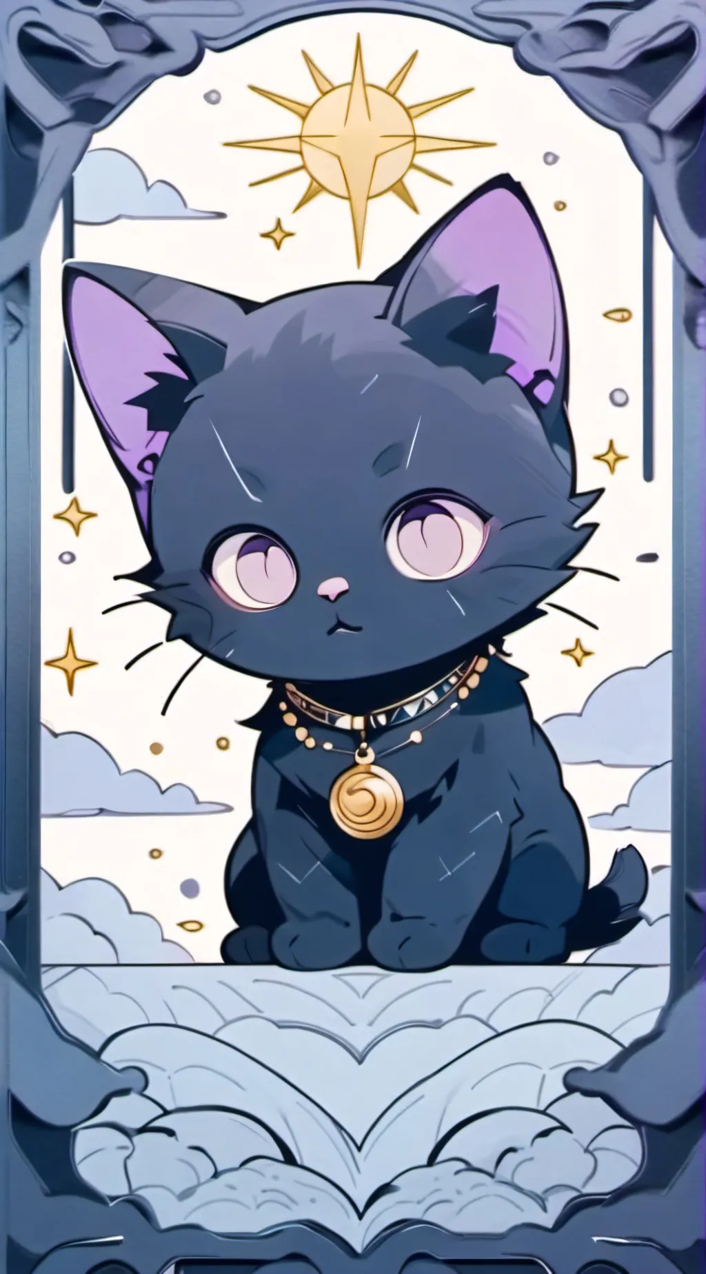 ai character: baby catnap background