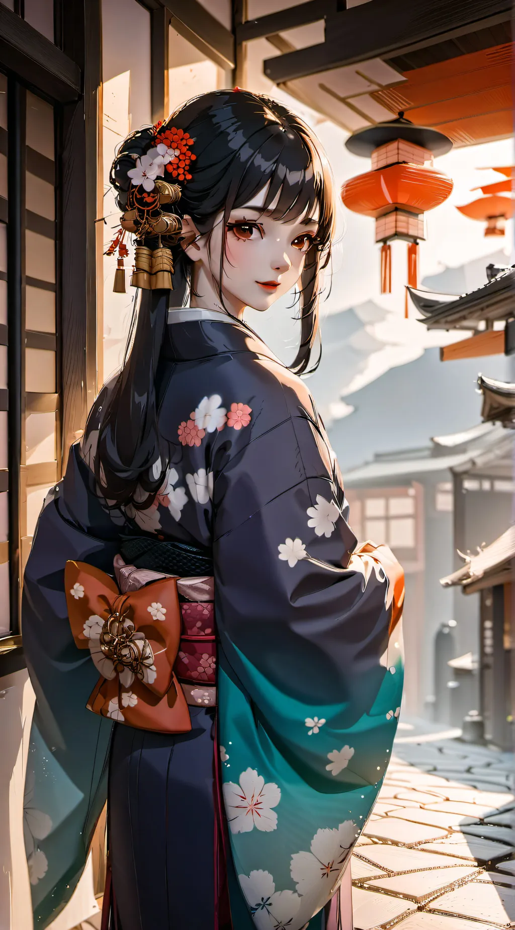 ai character: Red Light District background