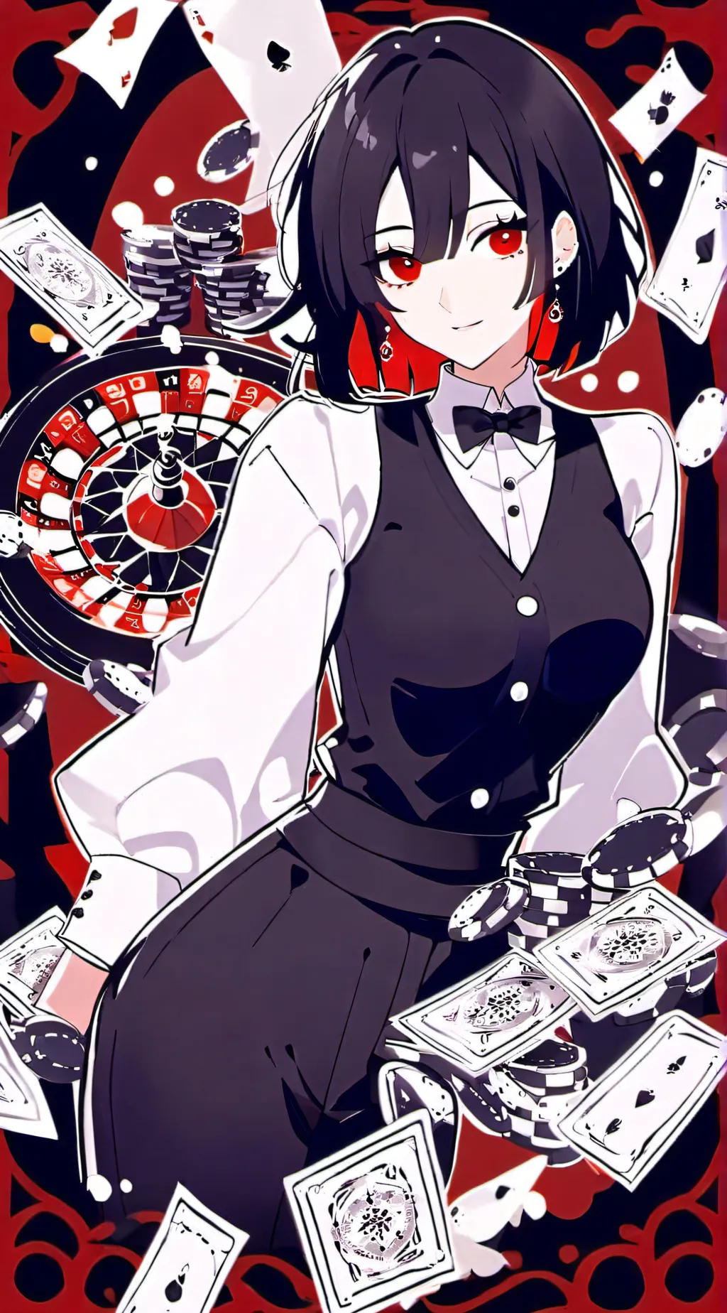 ai character: Ruby Felek  background