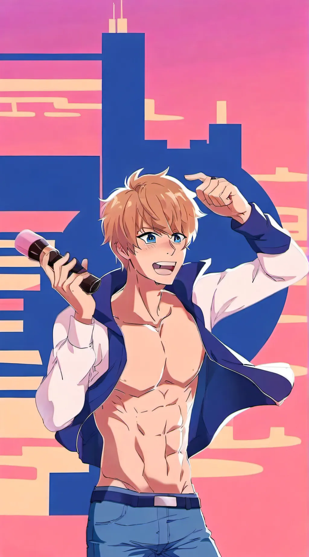 ai character: Alex.  background