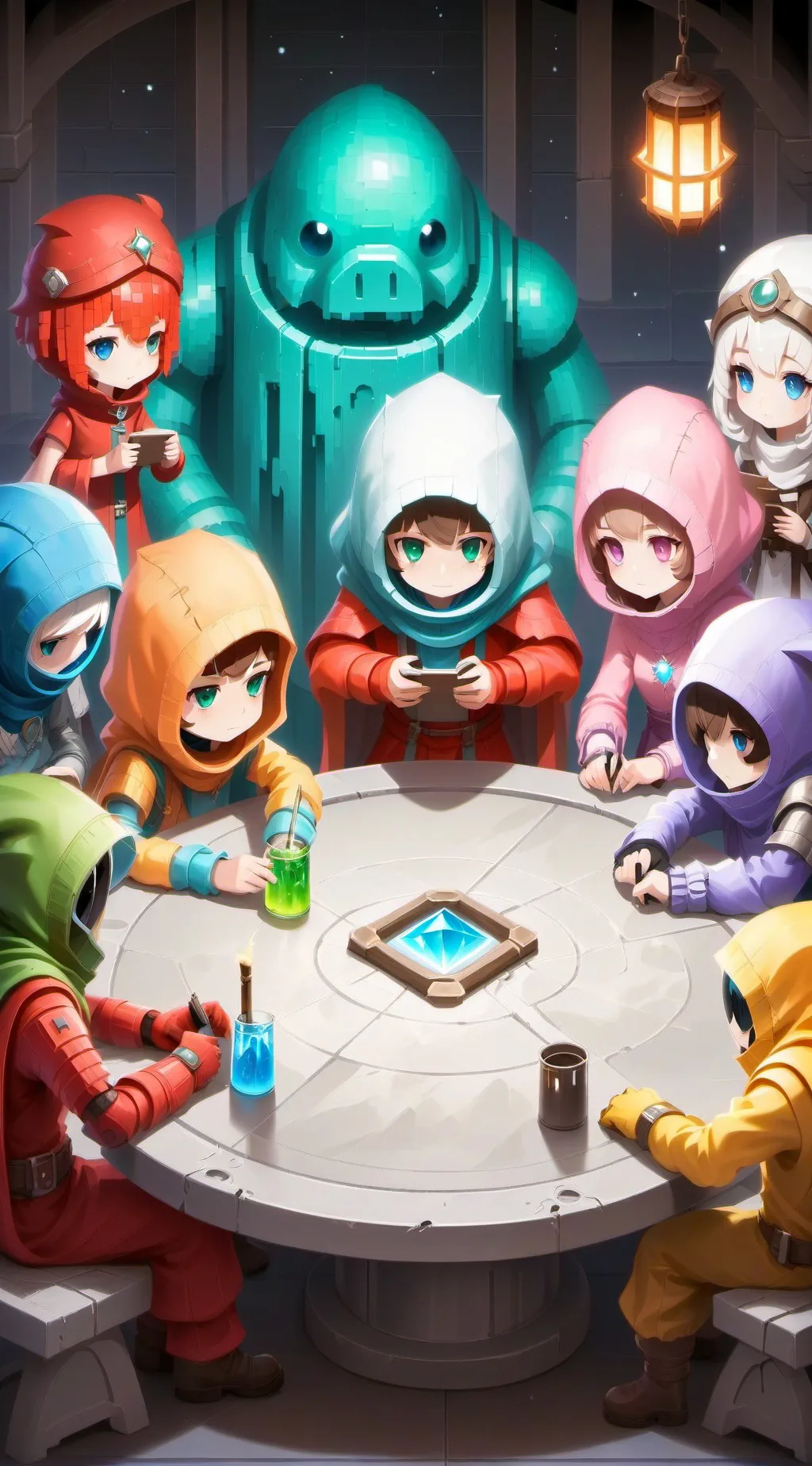 ai character: among Us background