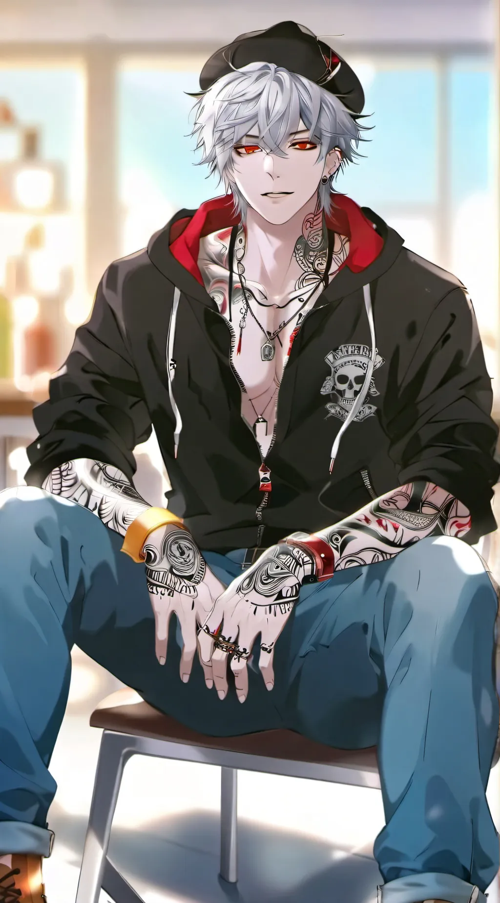 ai character: chains  background