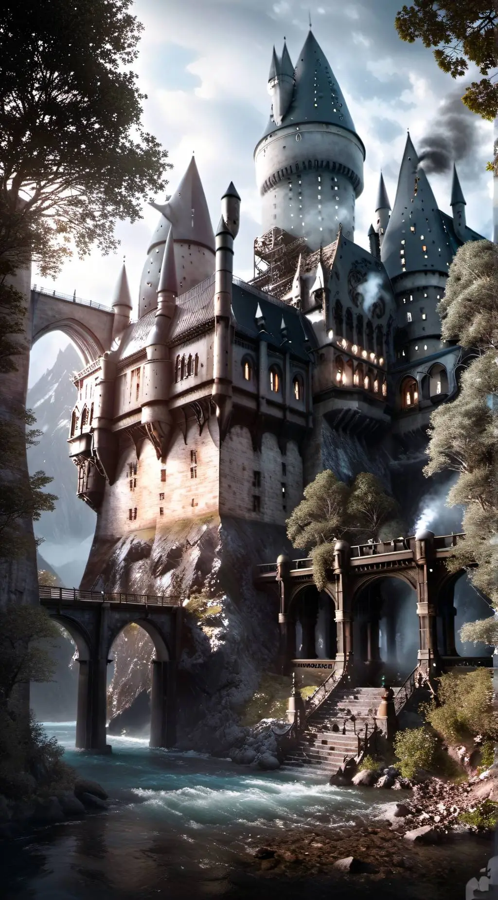 ai character: Hogwarts background