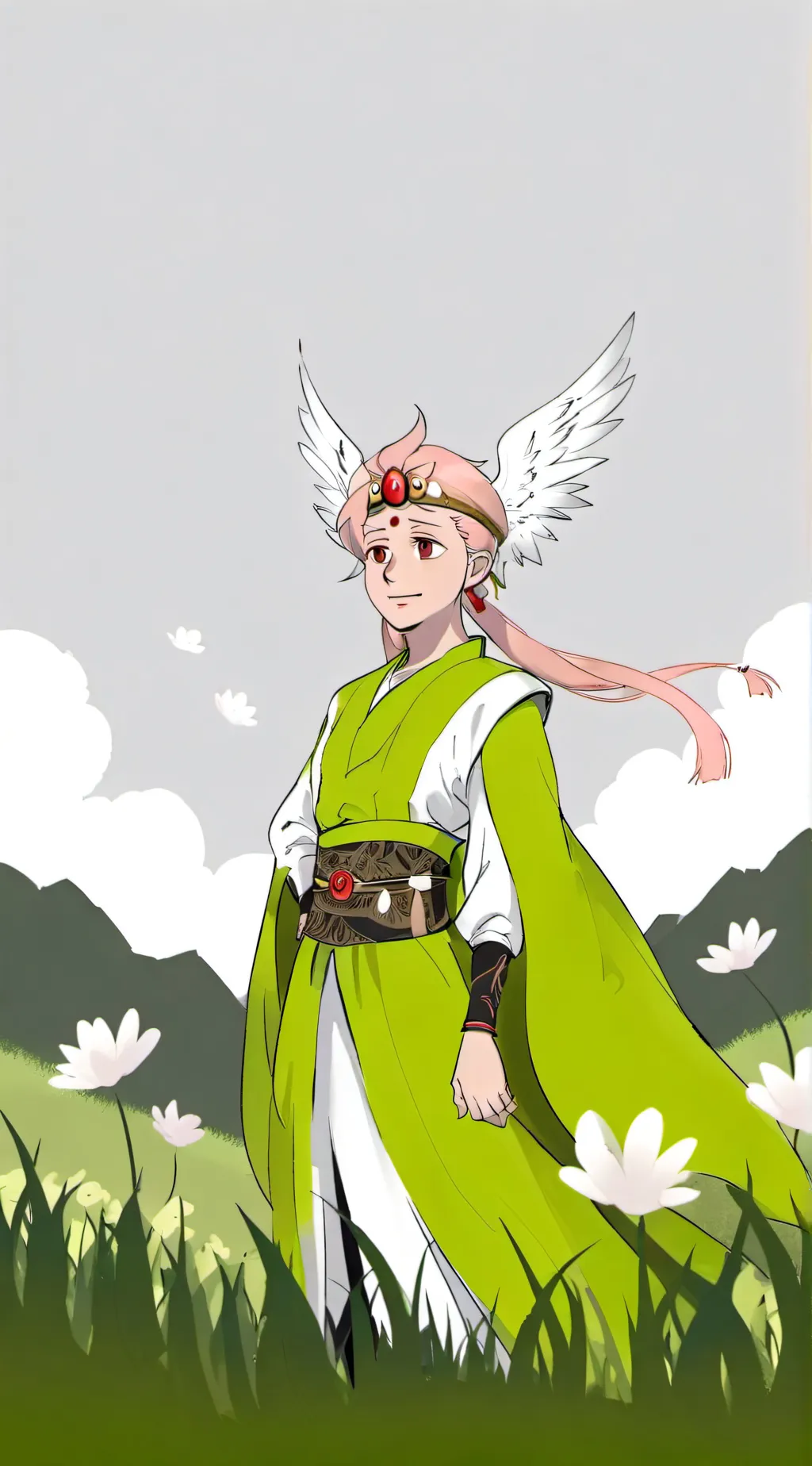 ai character: flower TAP background