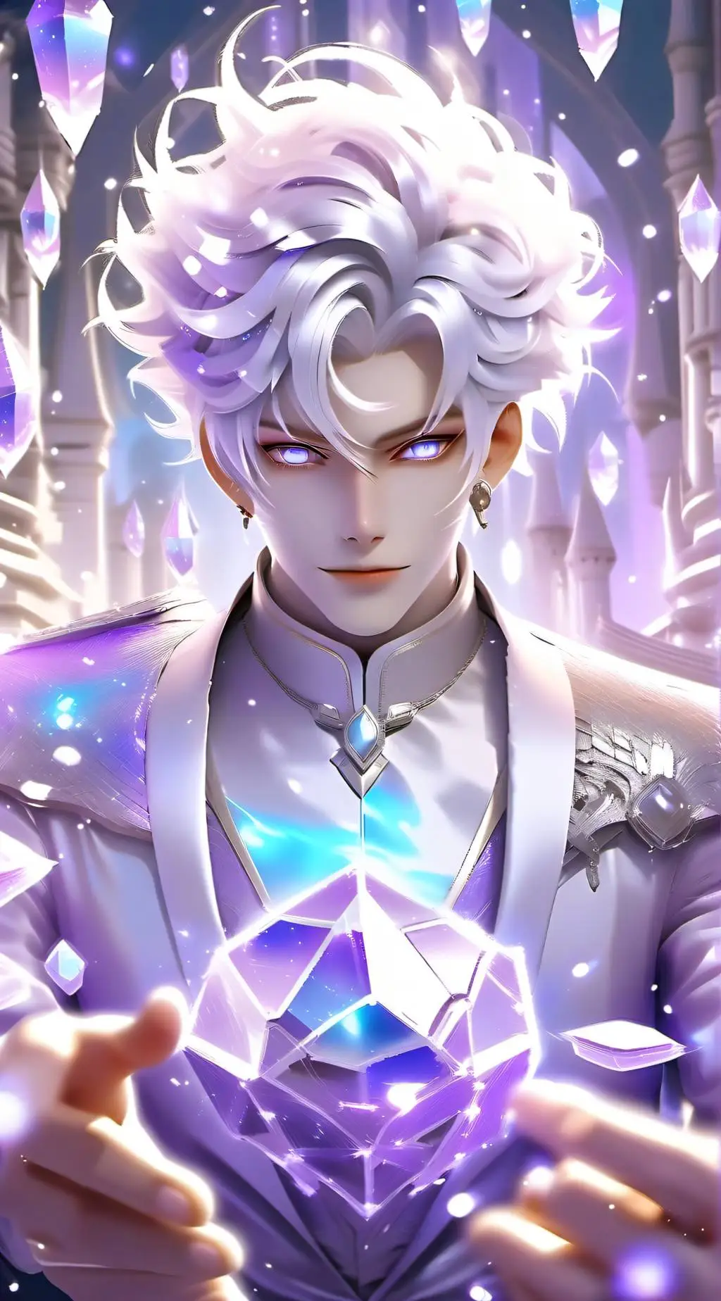 ai character: Golden background