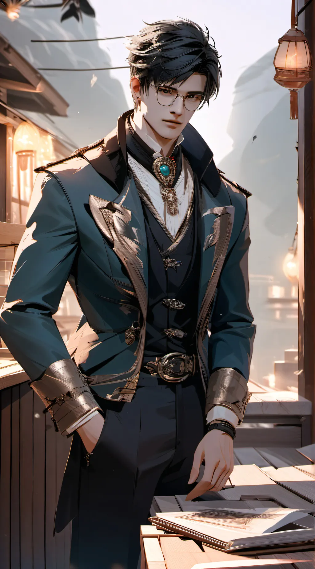 ai character: Mark background