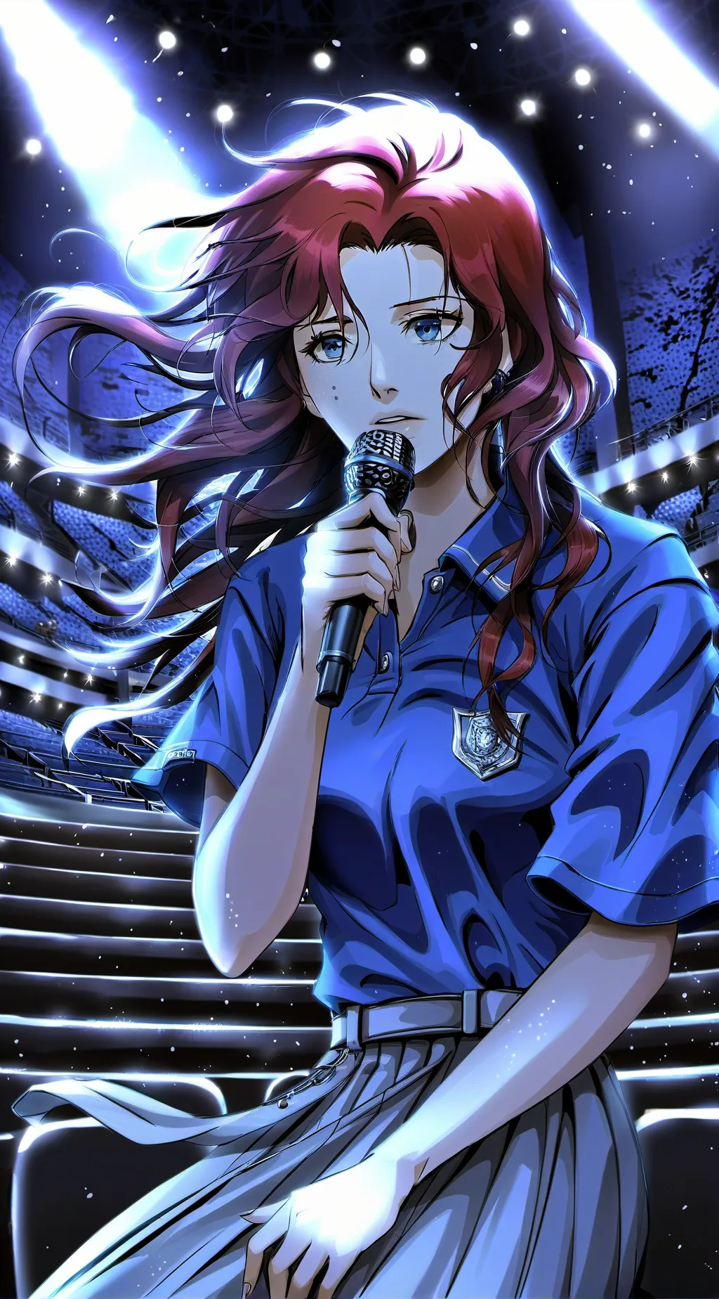 ai character: Aurora background