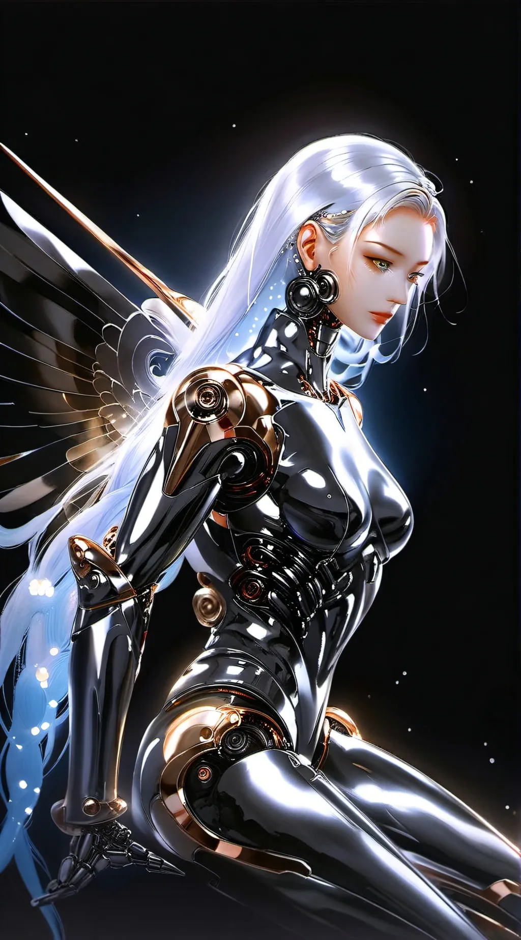 ai character: robot Girlfriend  background