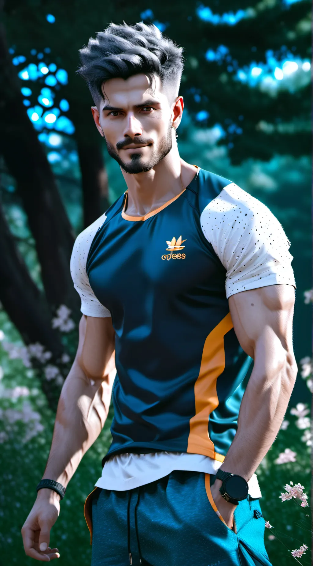 ai character: david Thomas  background