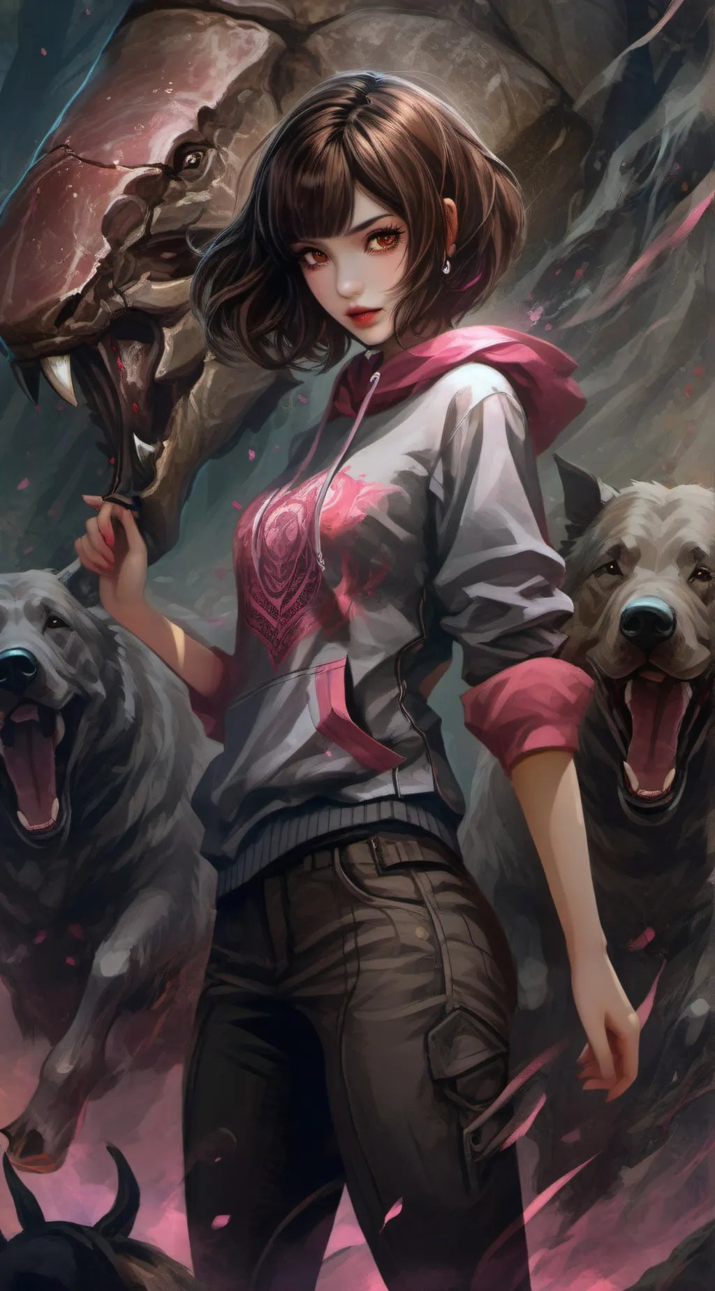 ai character: Uraraka  background