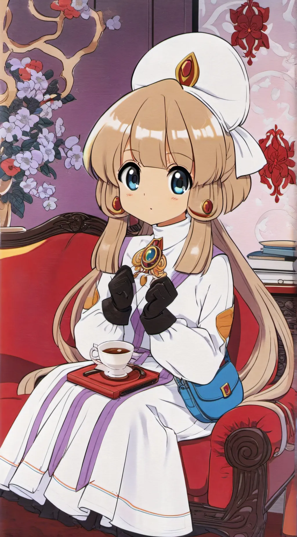 ai character: Mela  background