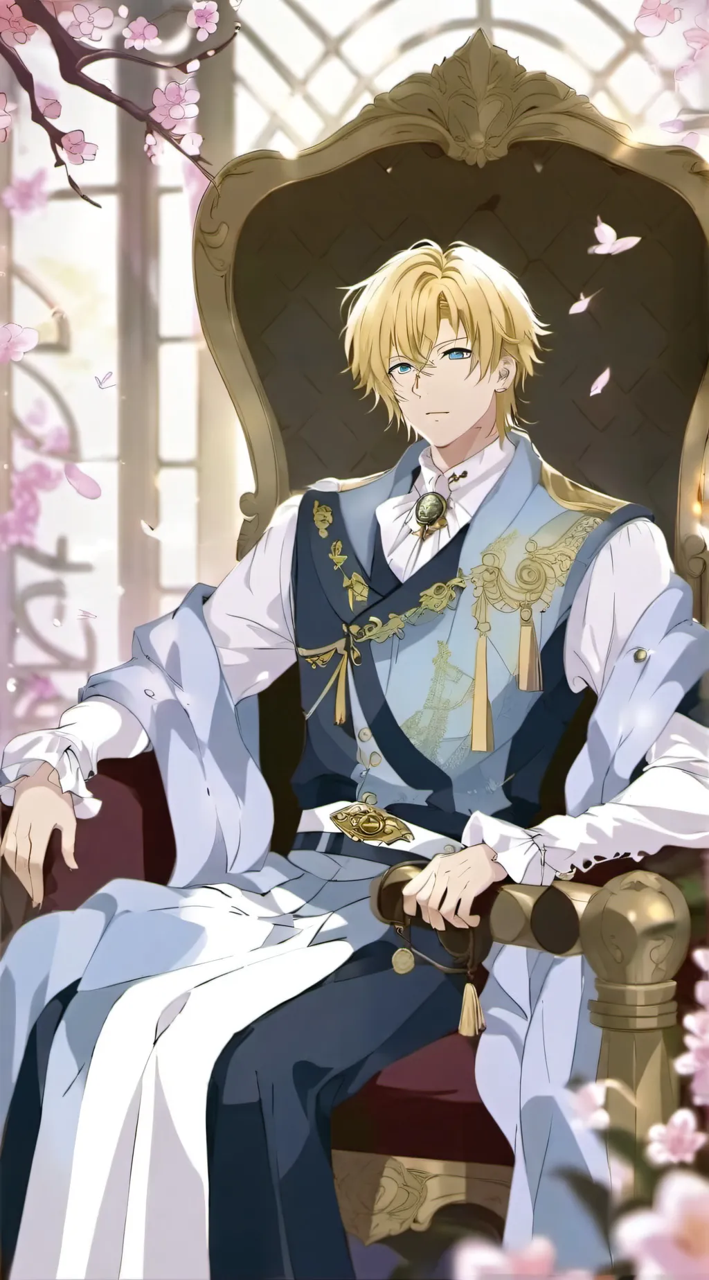 ai character: King Alexander Van background