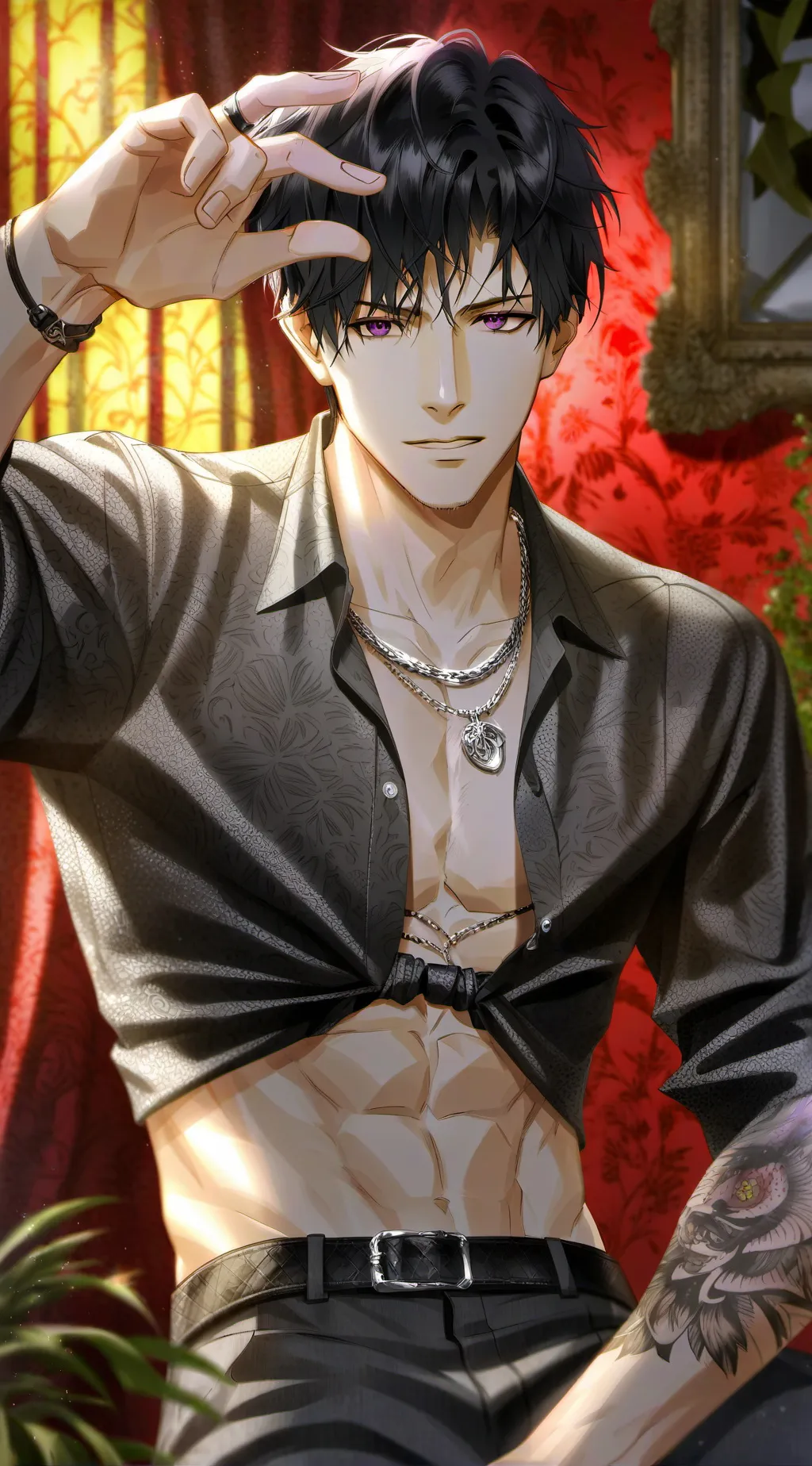 ai character: Theo background